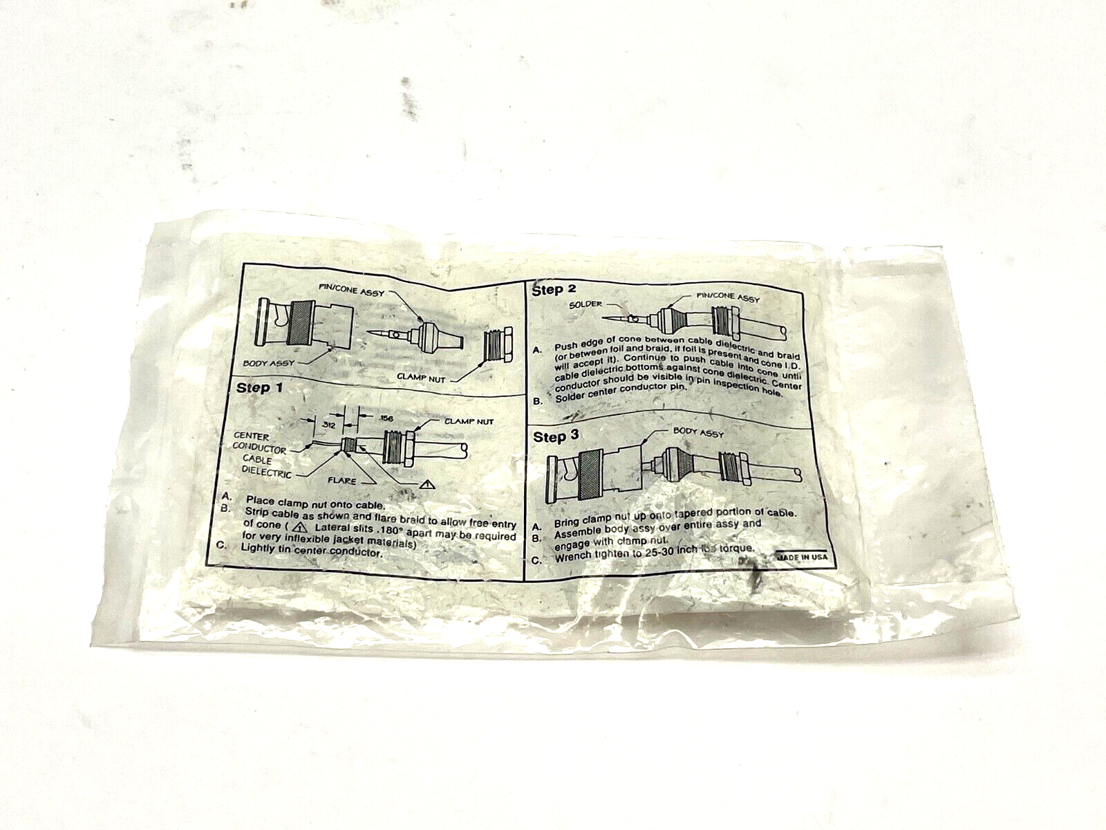 Trompeter 14949 Wrench Crimp Connector BNC to TNC Female - Maverick Industrial Sales
