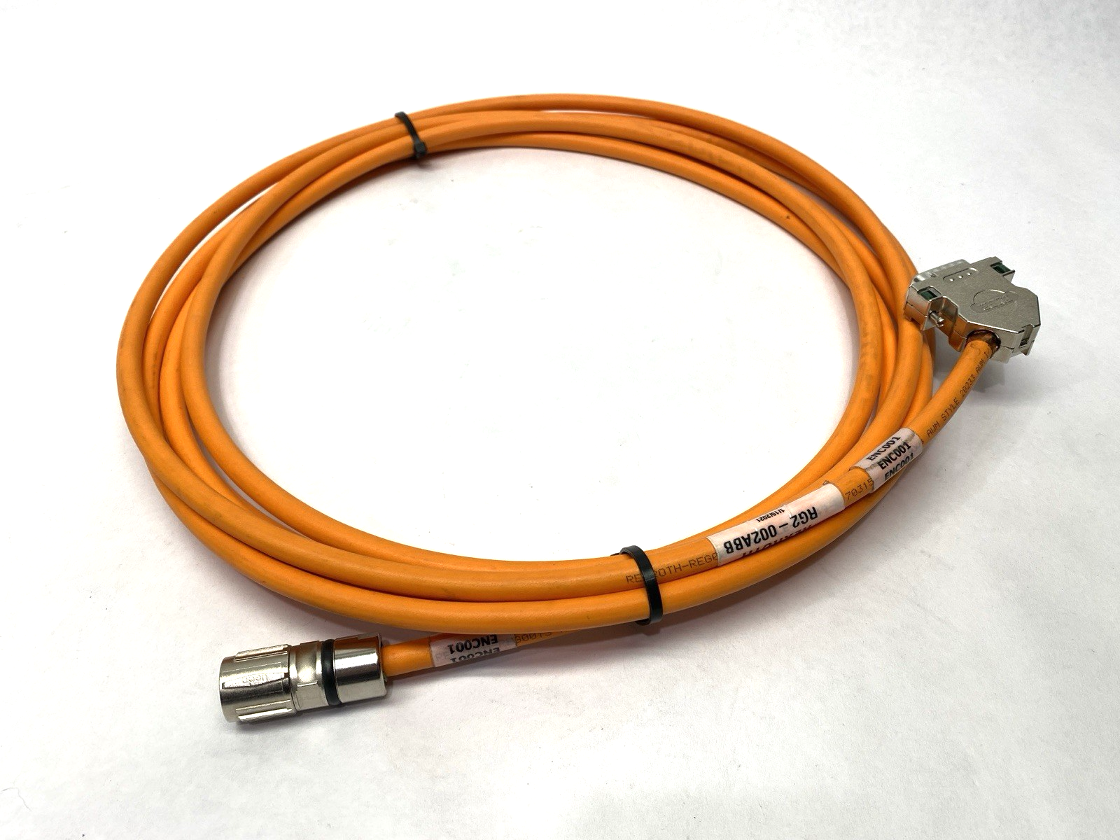 R911371234 | Bosch Rexroth Servo Motor Encoder Cable 5m 002ABB-NN-005,0 - Used - Maverick Industrial Sales