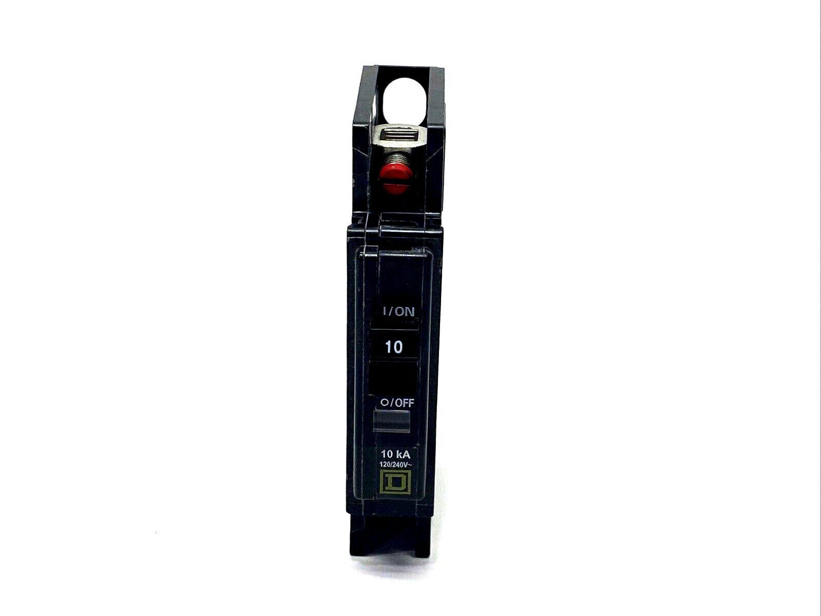 Square D QOU110 Mini Circuit Breaker 10A 1P 120/240VAC 10kA, DIN Rail, LOT OF 2 - Maverick Industrial Sales
