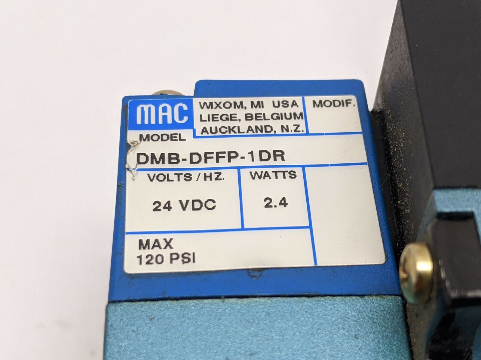 MAC Valves MV-P2A-ABDA-DM-DFFP-1DR Direct Solenoid Operated Valve Dbl Operator - Maverick Industrial Sales