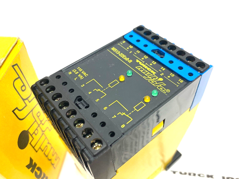 Turck MS13-22EX0-R/115VAC Multi-Safe Switching Amplifier Relay 2-Channel 53224 - Maverick Industrial Sales