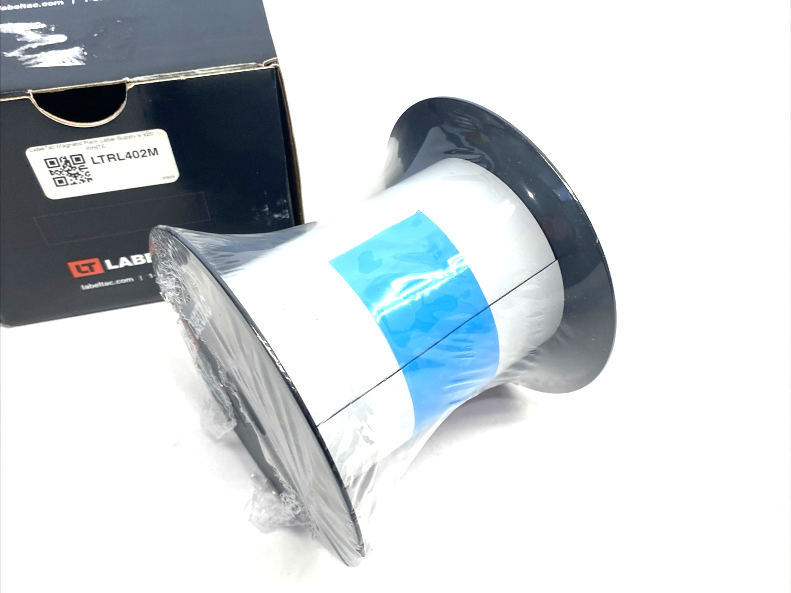 LabelTac LTRL402M Magnetic Rack Label, White 4" x 25'/Roll - Maverick Industrial Sales