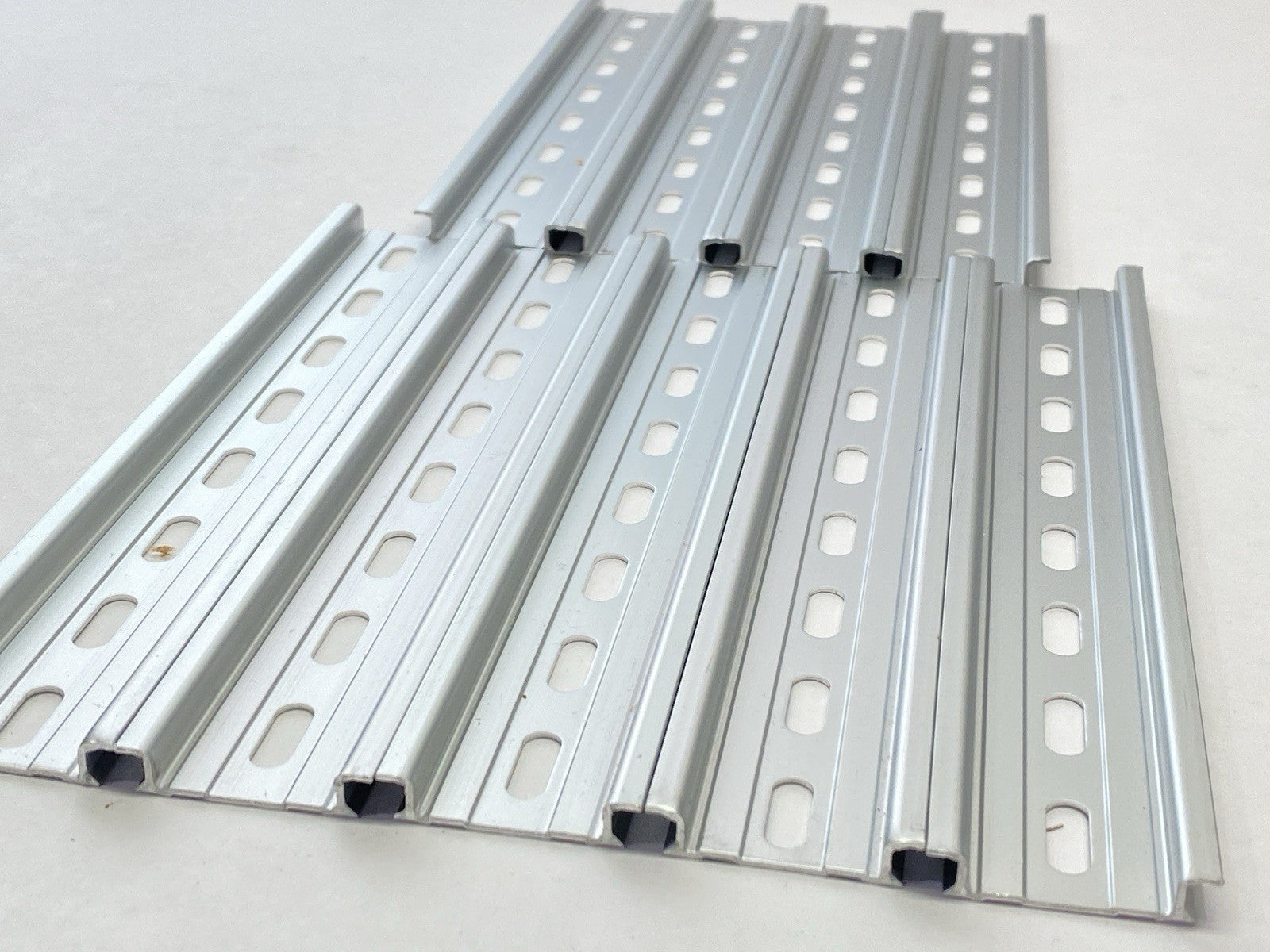 International Connector DS357.5A11-203 DIN Rail 8" LOT OF 9 - Maverick Industrial Sales