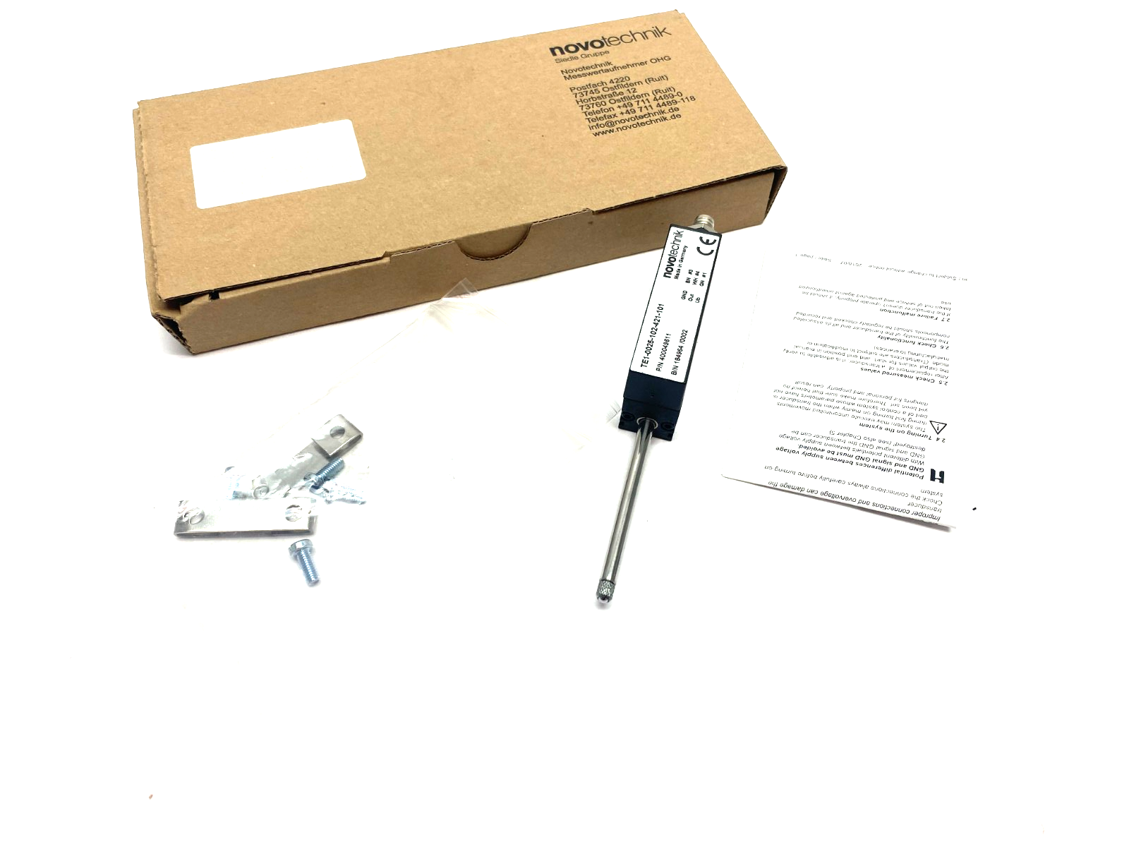 Novotechnik TE1-0025-102-421-101 Linear Position Sensor 049611 - Maverick Industrial Sales