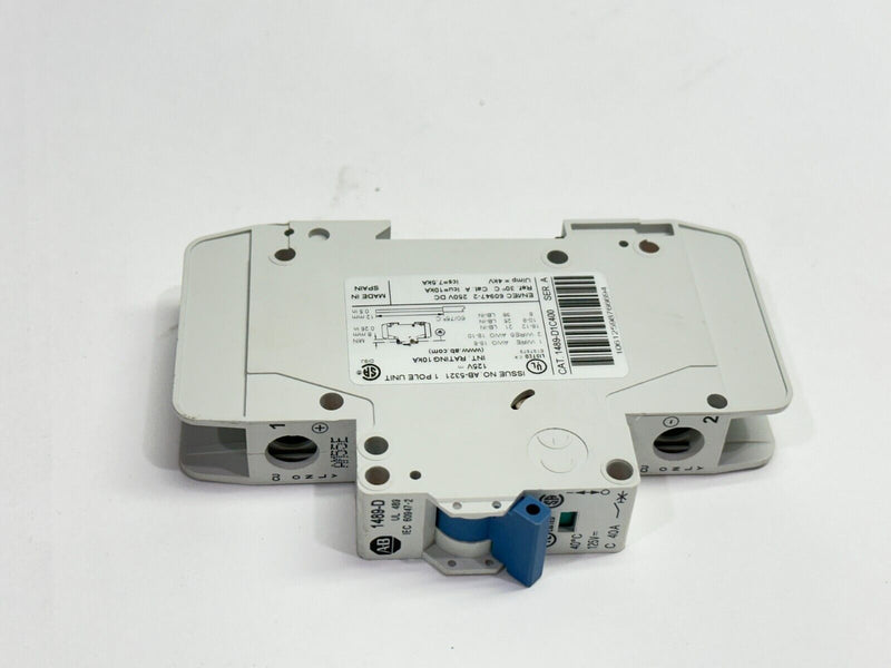 Allen Bradley 1489-D1C400 Ser A Circuit Breaker 1-Pole 40A 125V - Maverick Industrial Sales