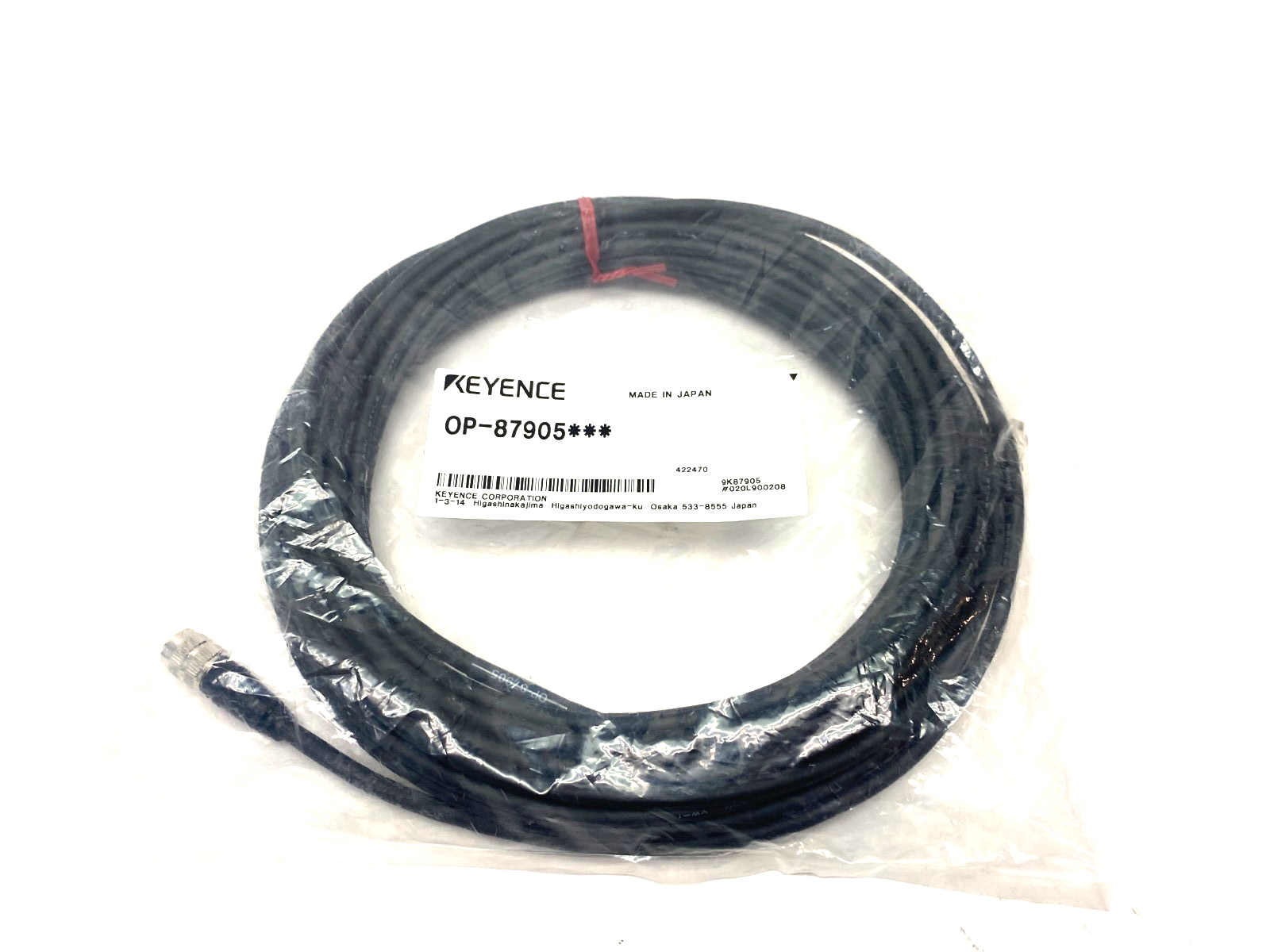 OP-87905 | Keyence Sensor Head Connection Cable 10m - New – Open box - Maverick Industrial Sales