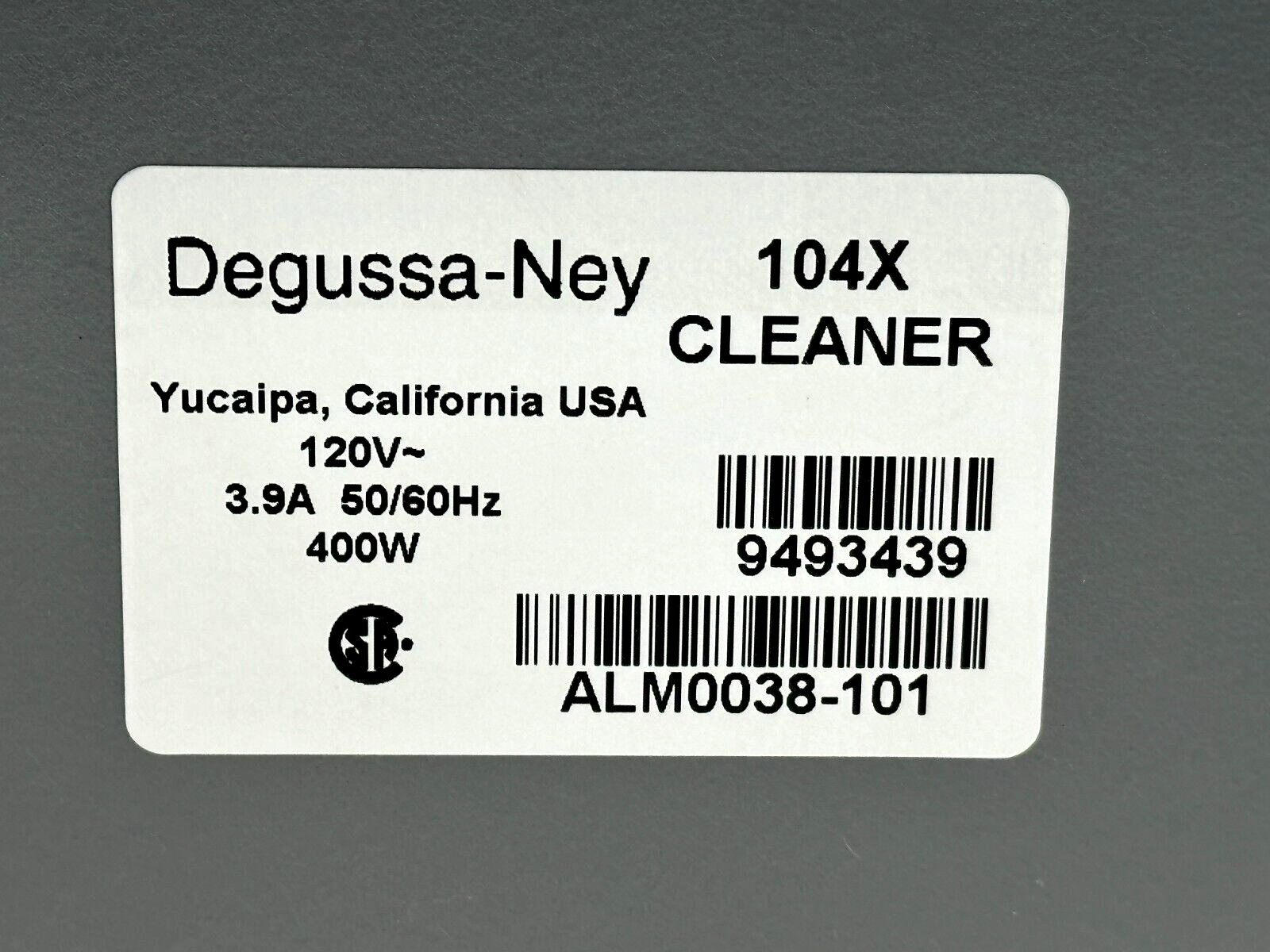 NEY 104X ULTRAsonik Cleaner w/ Adjustable Controls ALM0038-101 - Maverick Industrial Sales