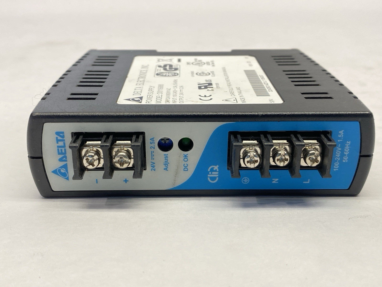 D0116888 | Delta Electronics Power Supply 1.5A 100-240V Input 2.5A 24V Output - Used - Maverick Industrial Sales