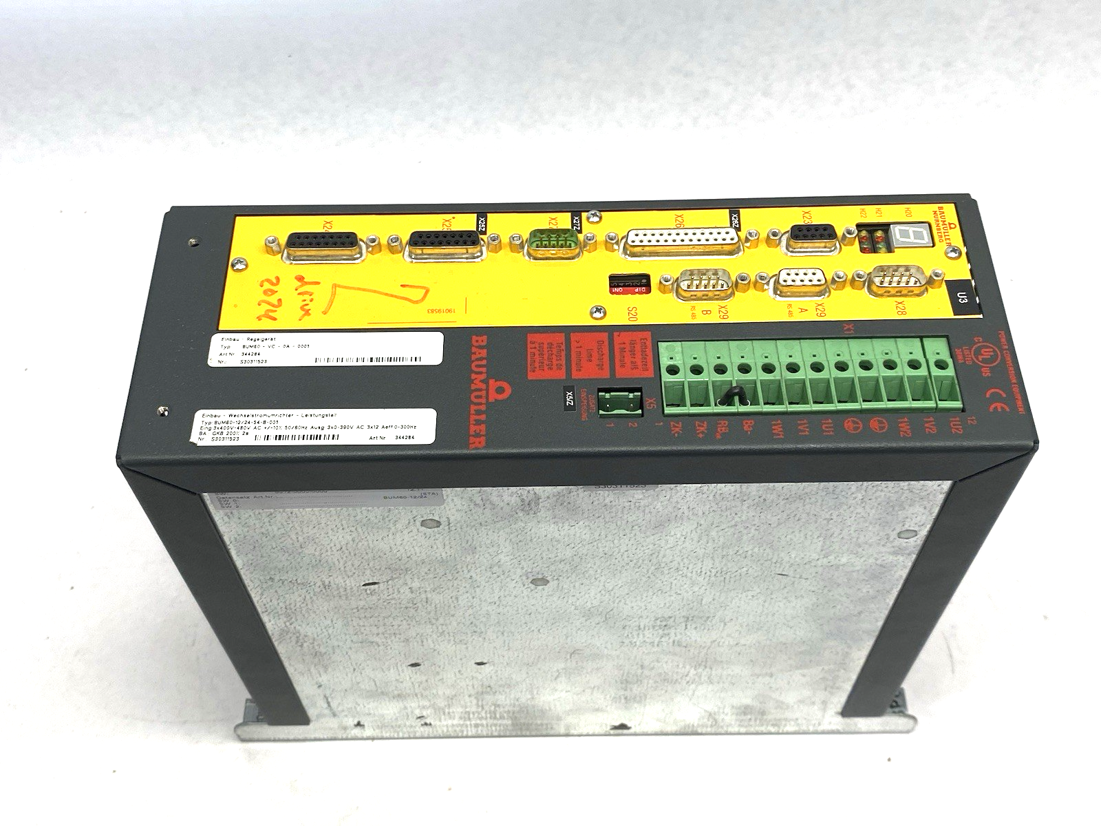 Baumüller BUM60-12/24-54-B-001 Servo Drive 3-Phase BUM60-VC-0A-0001 - Maverick Industrial Sales