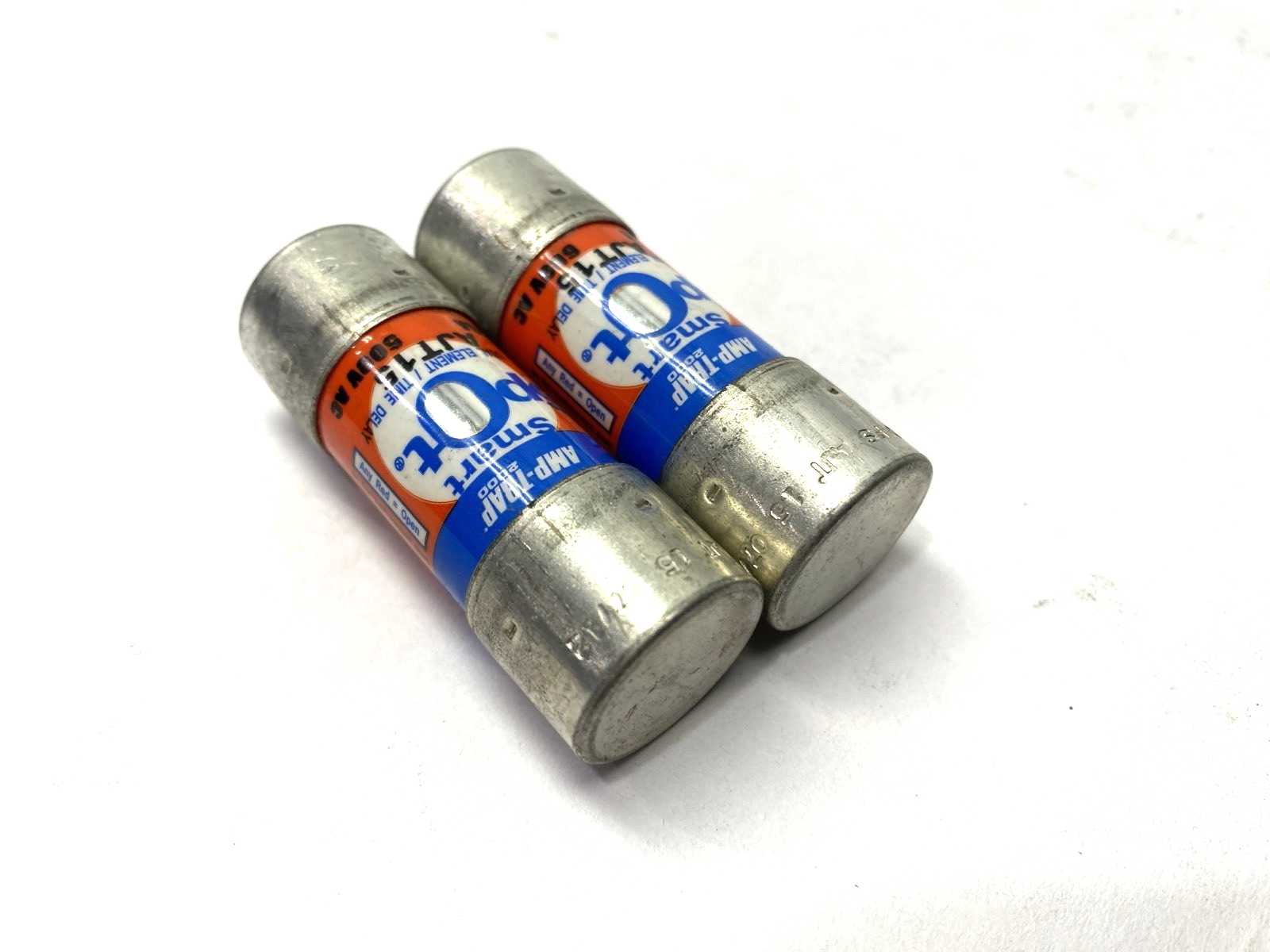 Ferraz Shawmut AJT15 Amp-Trap Dual Element Time-Delay Fuse 600VAC 15A LOT OF 2 - Maverick Industrial Sales