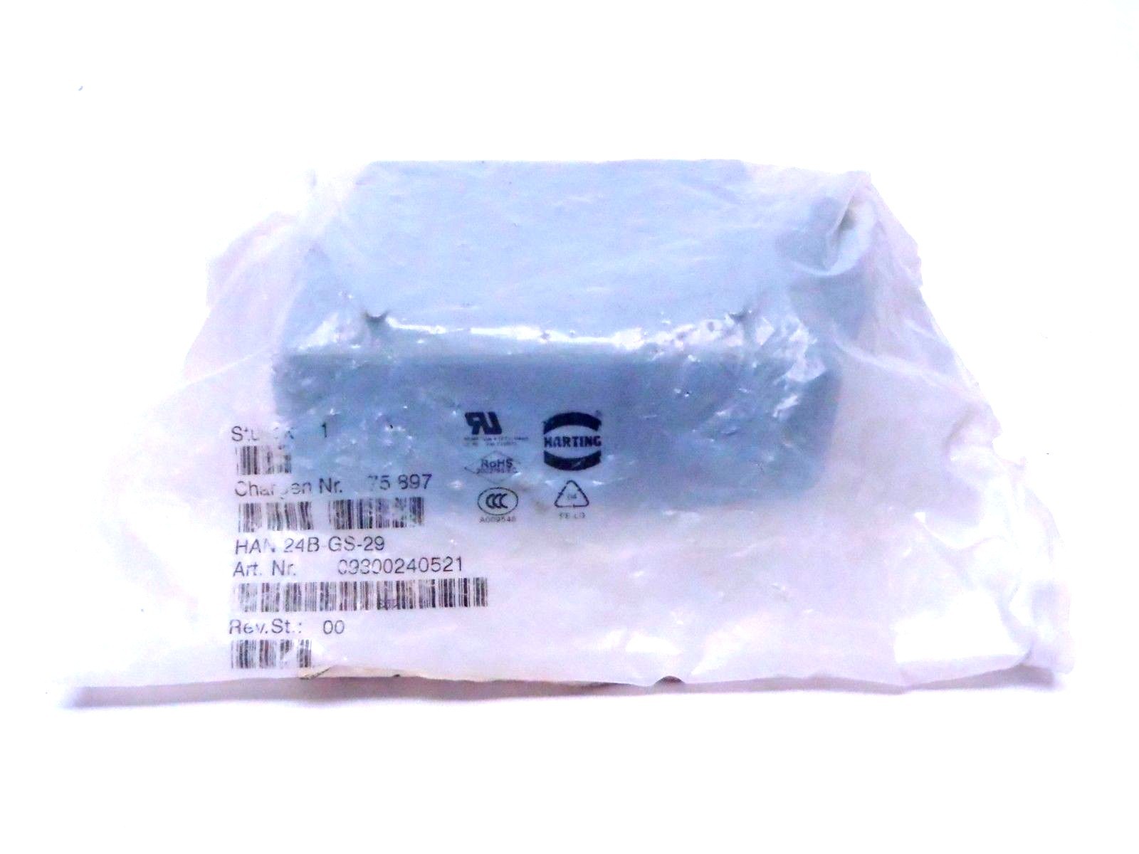 HAN 24B-GS-29 B | Harting Standard Industrial Housing Hood - New – Open Box - Maverick Industrial Sales