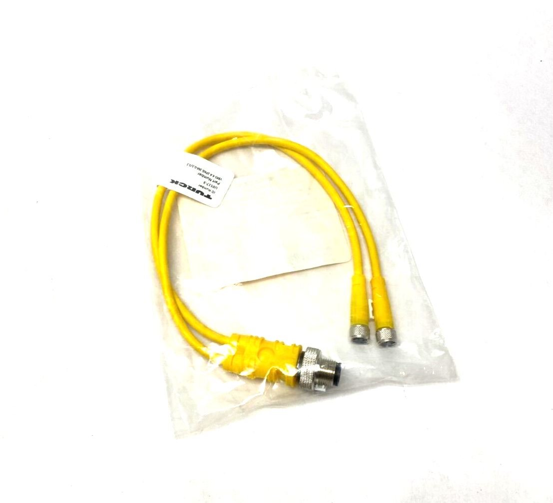 Turck VBRS 4.4-2PKG 3M-0.3/0.3 Molded Twin Junction Cable, U0117-3 - Maverick Industrial Sales
