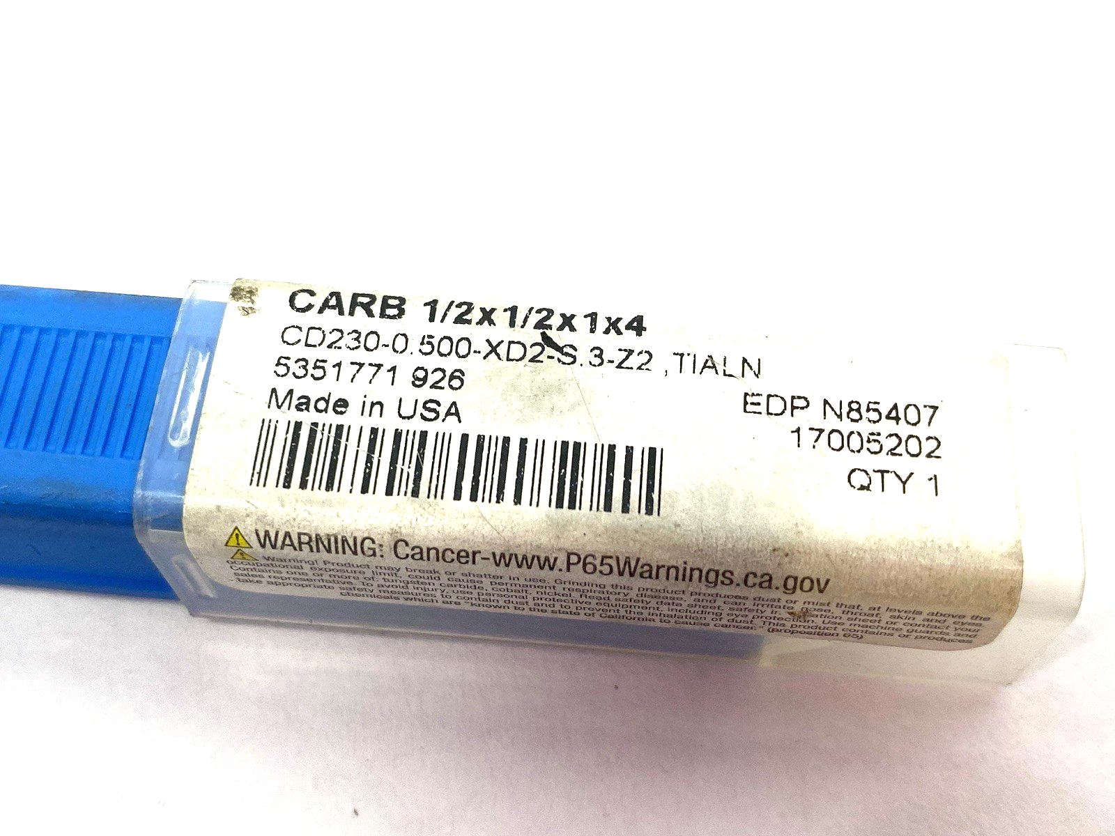 CD230-0.500-XD2-S.3-Z2 | Niagara Cutter Center Cutting End Mill Dbl-End, 17005202 - Used - Maverick Industrial Sales