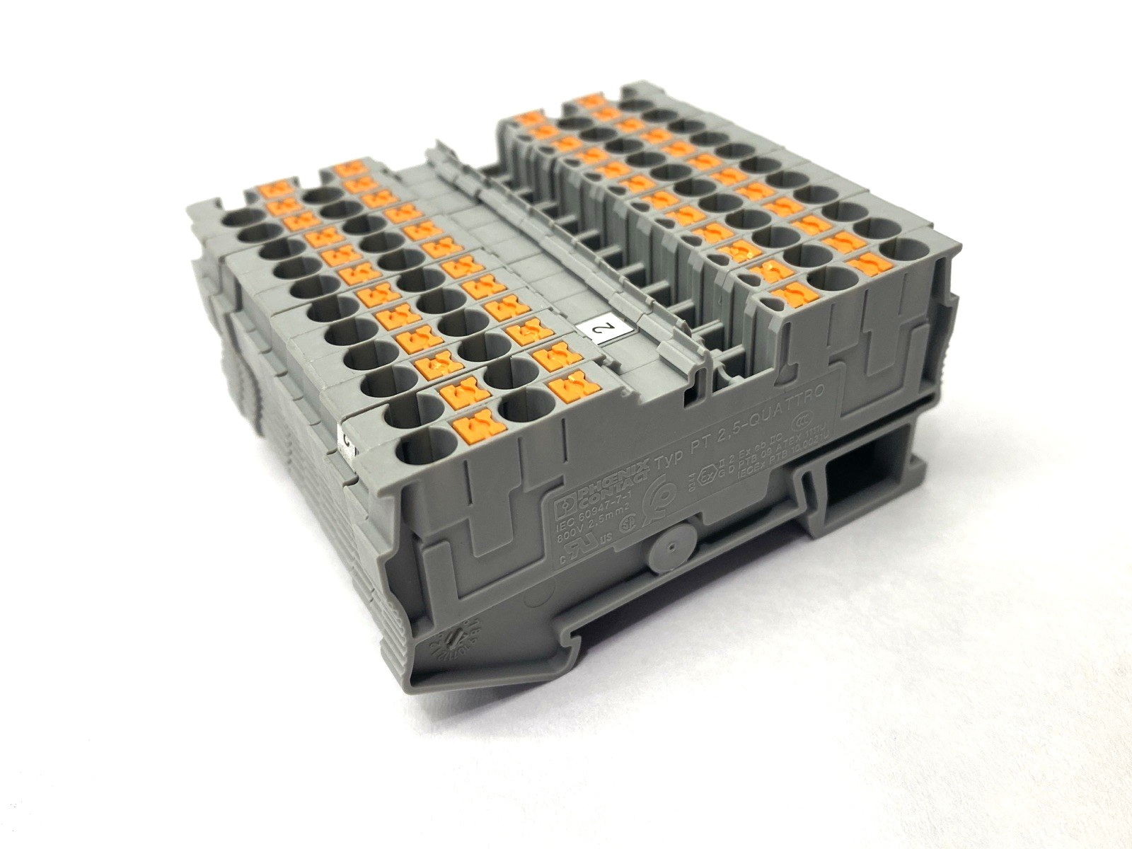 3209578 | Phoenix Contact PT 2,5-QUATTRO Feed-Through Terminal Block LOT OF 12 - Used - Maverick Industrial Sales