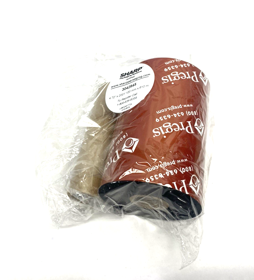 Sharp Packaging 3042845 Thermal Transfer Ribbon Black 4.72" x 2001' /Roll - Maverick Industrial Sales