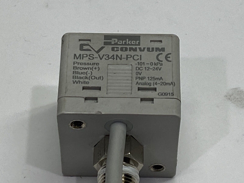 Parker MPS-V34N-PCI Convum Digital Pneumatic Pressure Sensor 12-24VDC - Maverick Industrial Sales