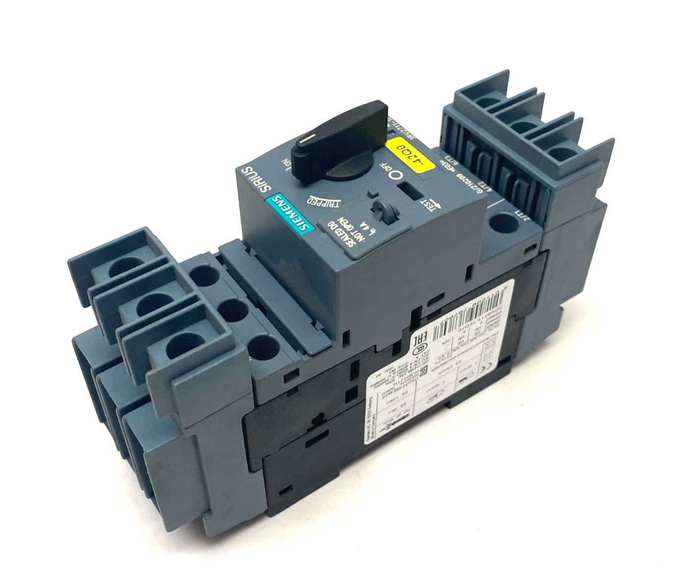 Siemens 3RV2711-1ED10 SIRIUS Motor Starter Circuit Breaker Frame Size S00 - Maverick Industrial Sales
