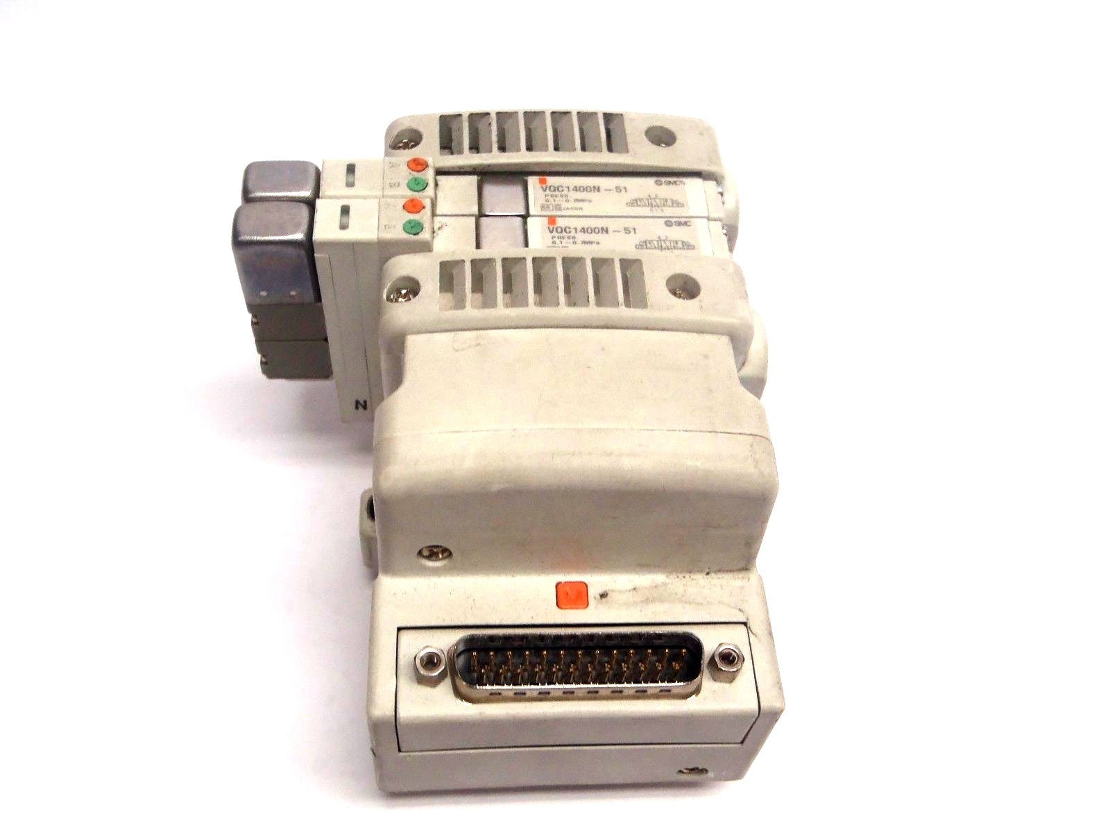 SMC Connector Mainifold With (2) VQC1400N-51 Valves 0.1-0.7MPa 2 Valve - Maverick Industrial Sales