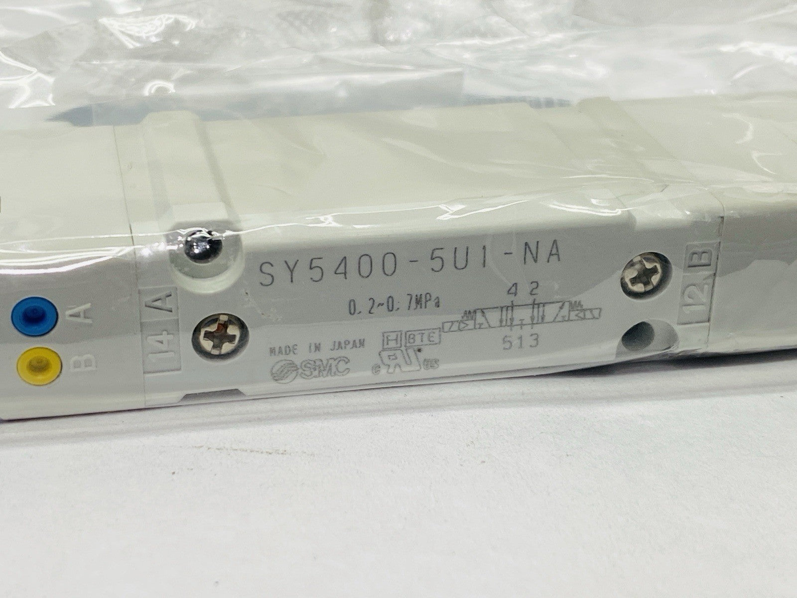 SMC SYY5400-5U1-NA Pneumatic Solenoid Valve 5-Port 24VDC - Maverick Industrial Sales