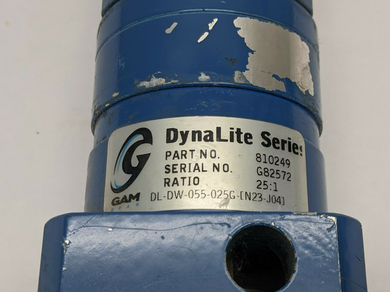 810249 | GAM DynaLite Right Angle Hypoid Gear Reducer 25:1 DL-DW-055-025G - Used - Maverick Industrial Sales
