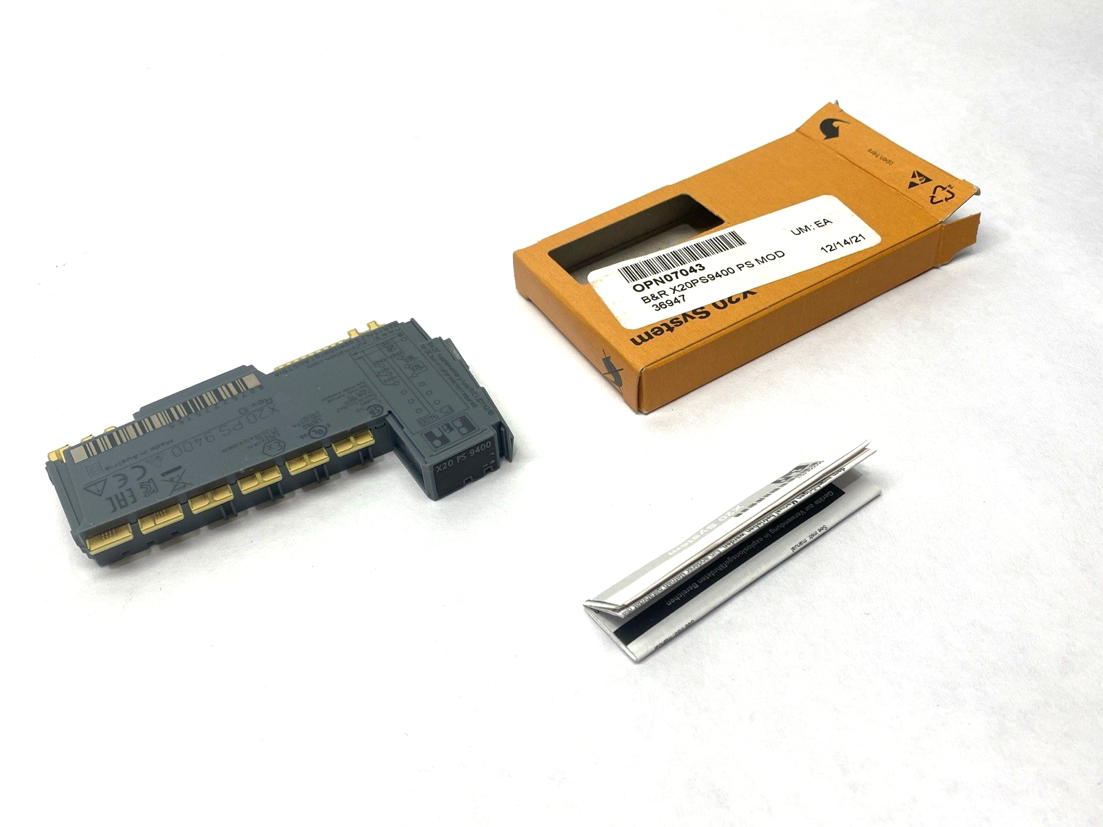 X20PS9400 | B&R Automation Rev. I0 Power Supply Module RS232 Service Interface - New – Open box - Maverick Industrial Sales