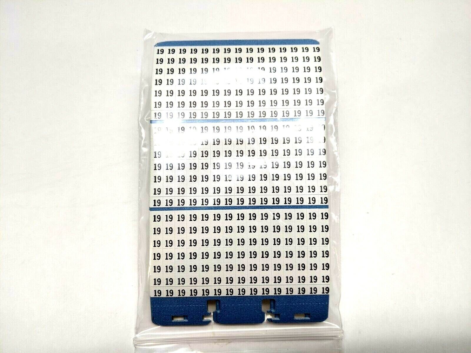Brady WM-19 Vinyl Cloth Wire Marker LOT OF 10 Sheets - Maverick Industrial Sales