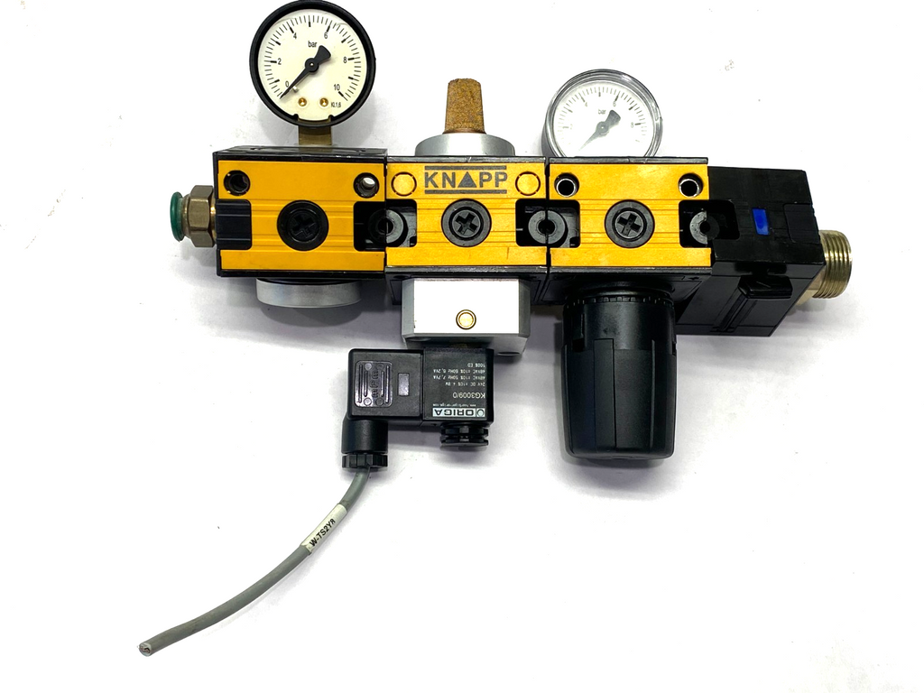 Knapp Pneumatic Manifold Assembly MISSING HARDWARE & O-RINGS