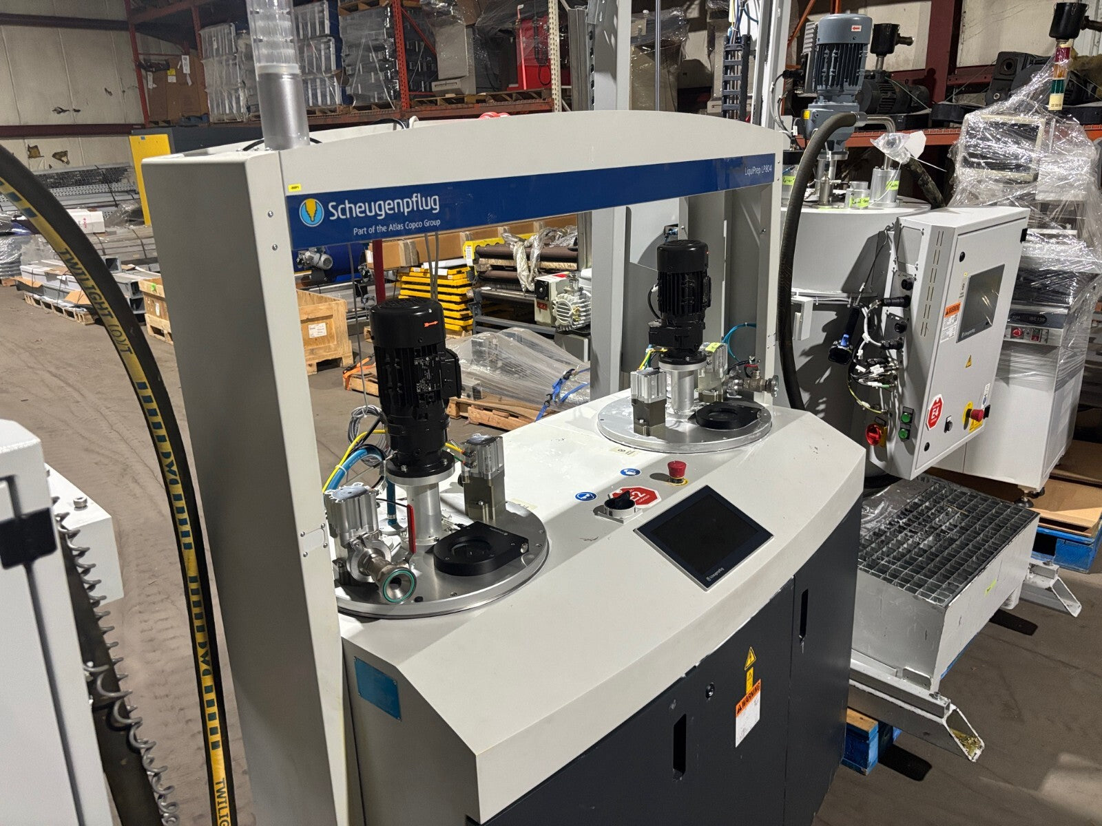 Scheugenpflug LiquiPrep LP804 50/50 Material Feeding System and Barrel Agitator - Maverick Industrial Sales