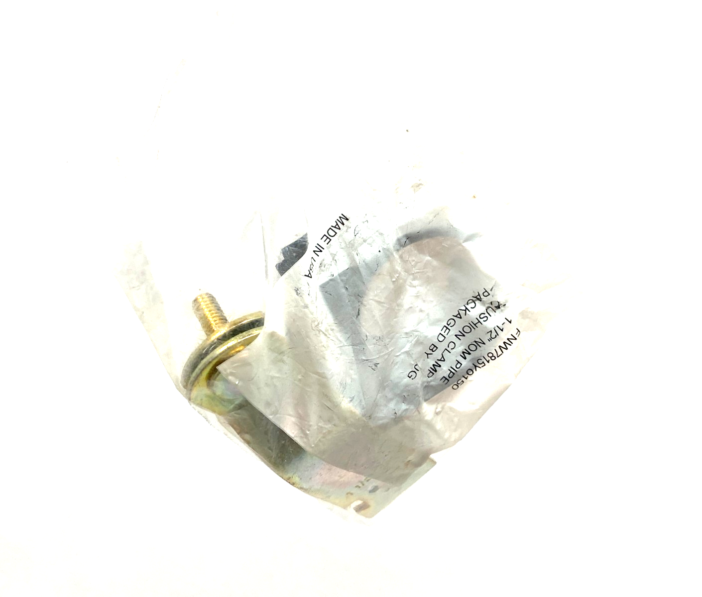 FNW7815Y0150 | FNW Figure 7815 1-1/2 in. Yellow Zinc Cushioned Pipe Strut Clamp - New - Maverick Industrial Sales