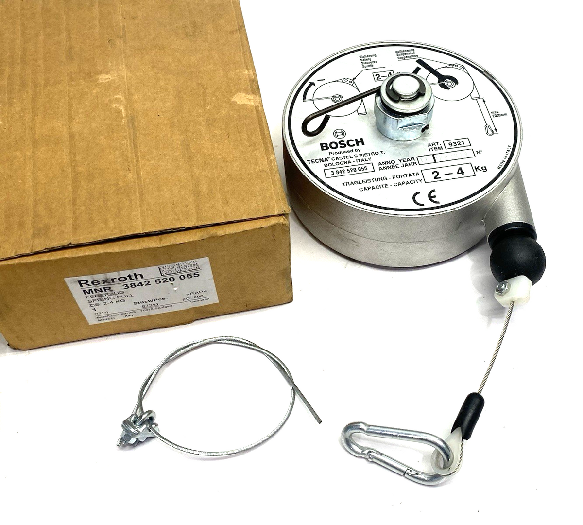 Bosch Rexroth 3842520055 Load Bearing Spring Pull Balancer 2-4kg Capacity - Maverick Industrial Sales