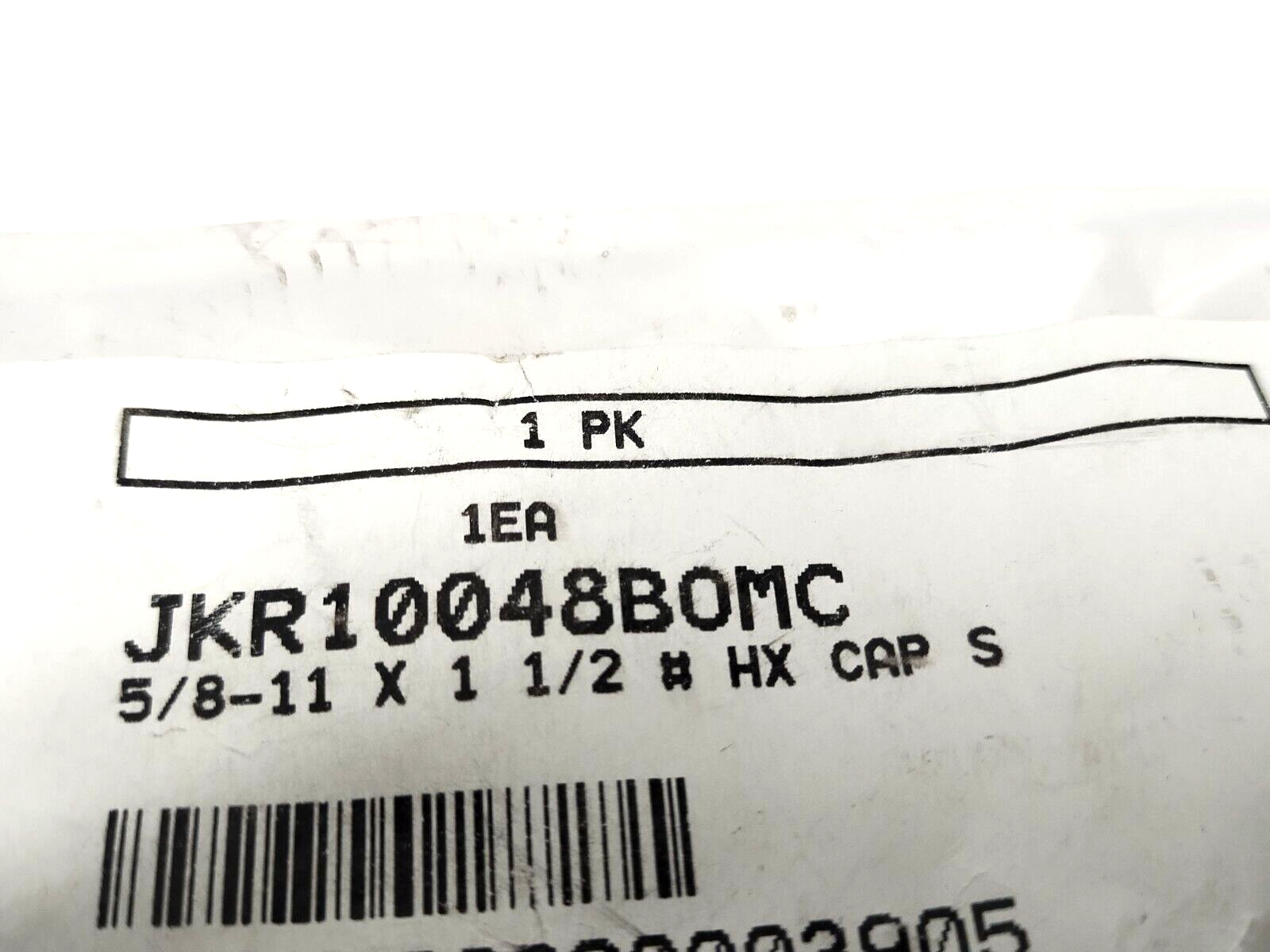 JKR10048BOMC | Hex Cap Bolt 5/8-11 x 1-1/2" LOT OF 2 - New - Maverick Industrial Sales