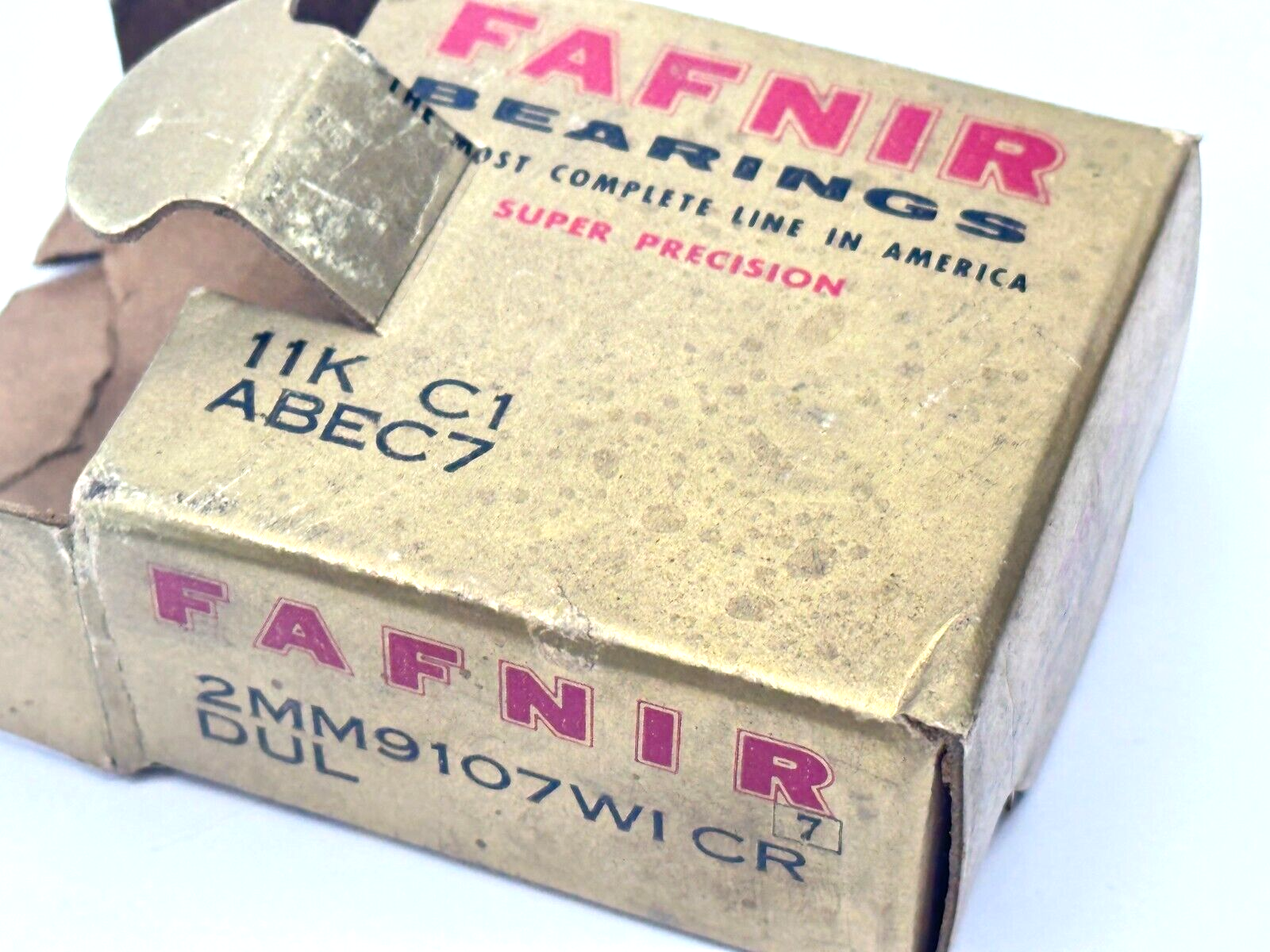 Fafnir Bearings 2MM9107-WI-CR-DUL Super Precision Ball Bearing 11K C1 ABEC7 - Maverick Industrial Sales