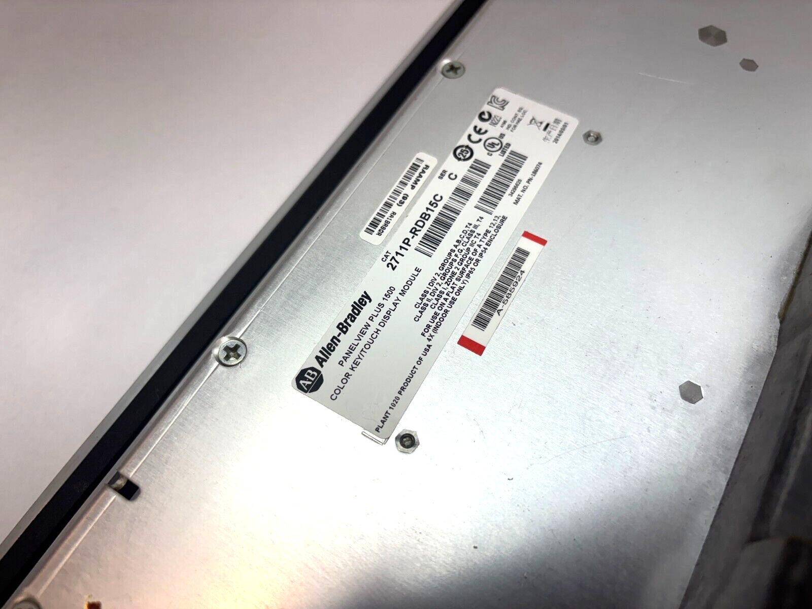 Allen Bradley 2711P-B15C4A9 Ser. A PanelView Plus 1500, 2711P-RDB15C - Maverick Industrial Sales