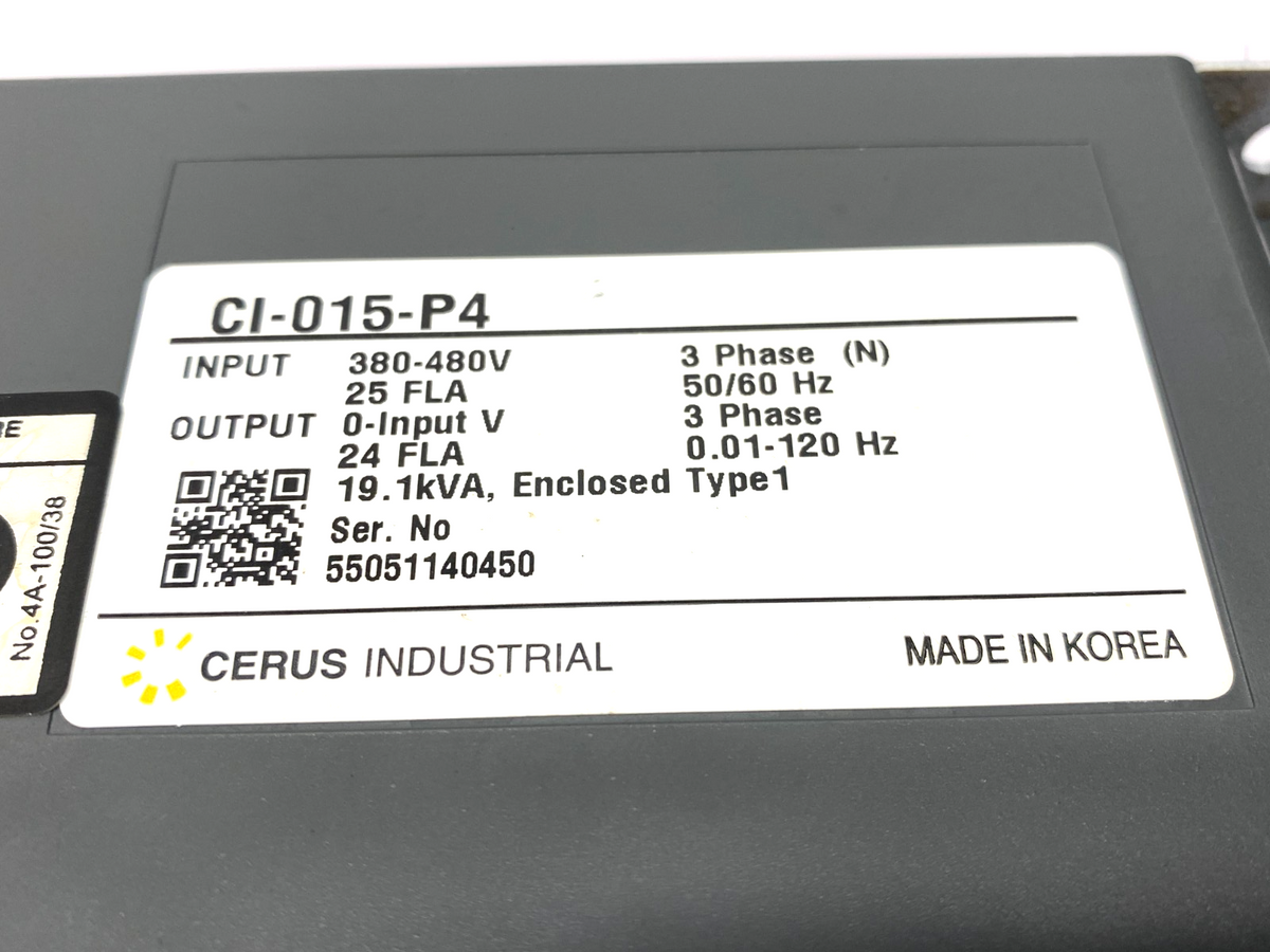 Cerus CI-015-P4 Titan P-Series VFD, Type 1, 3-Phase, 15HP 380-480V - Maverick Industrial Sales