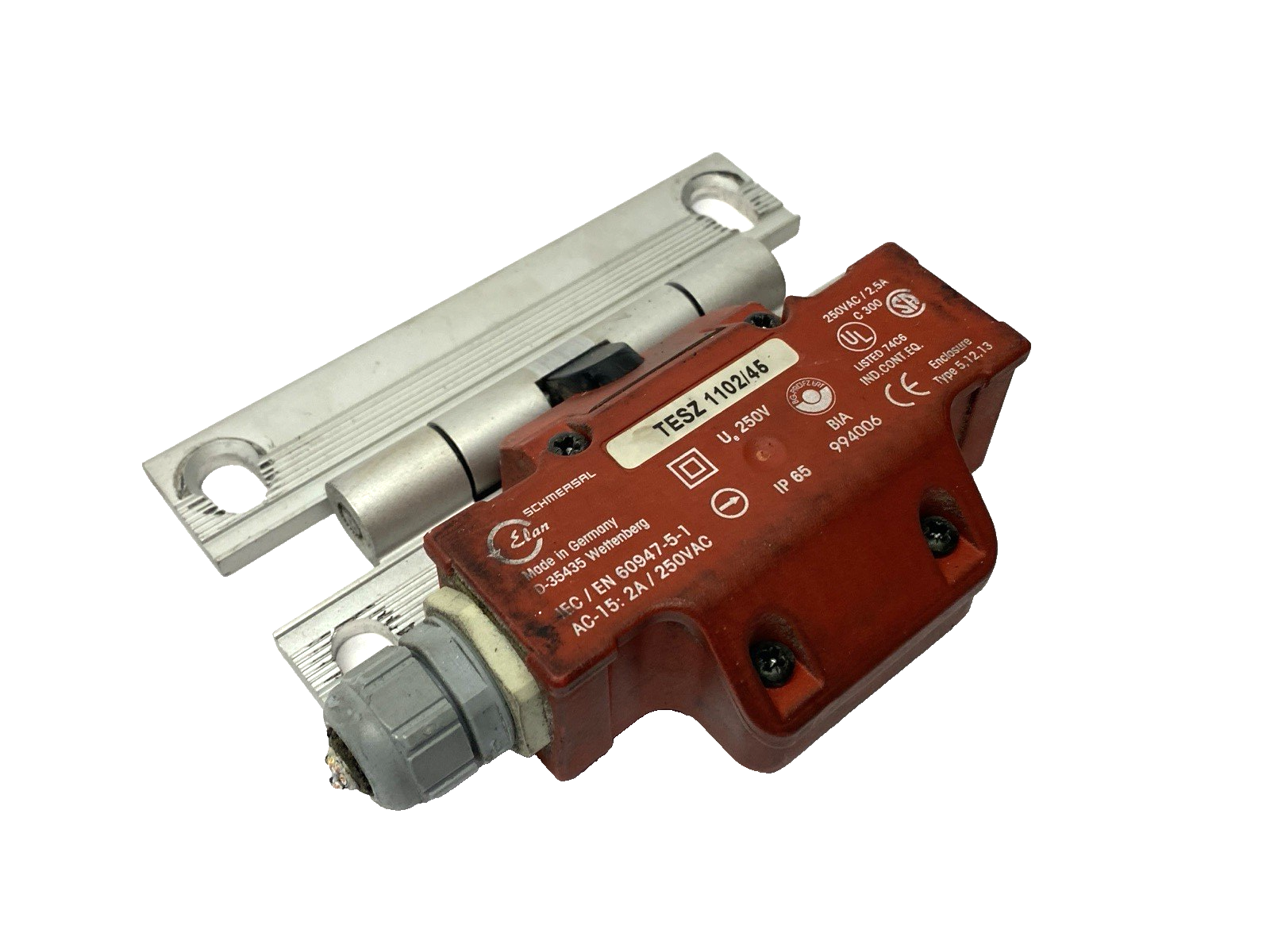 TESZ 1102/45 | Schmersal Hinge Safety Switch 250V - Used - Maverick Industrial Sales