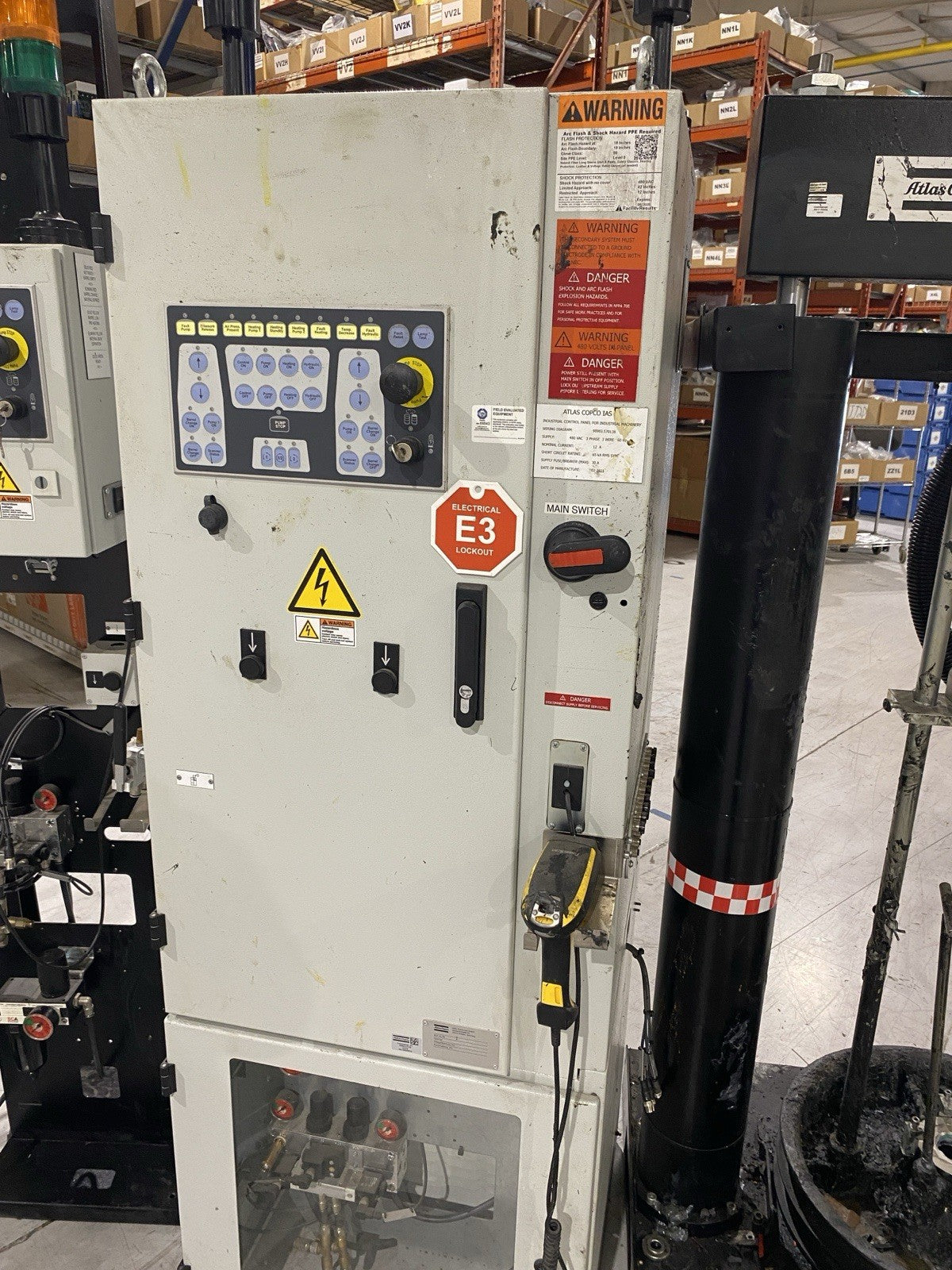 Atlas Copco SCA Adhesive Drum Dispensing System, Pumps and Controls - Maverick Industrial Sales