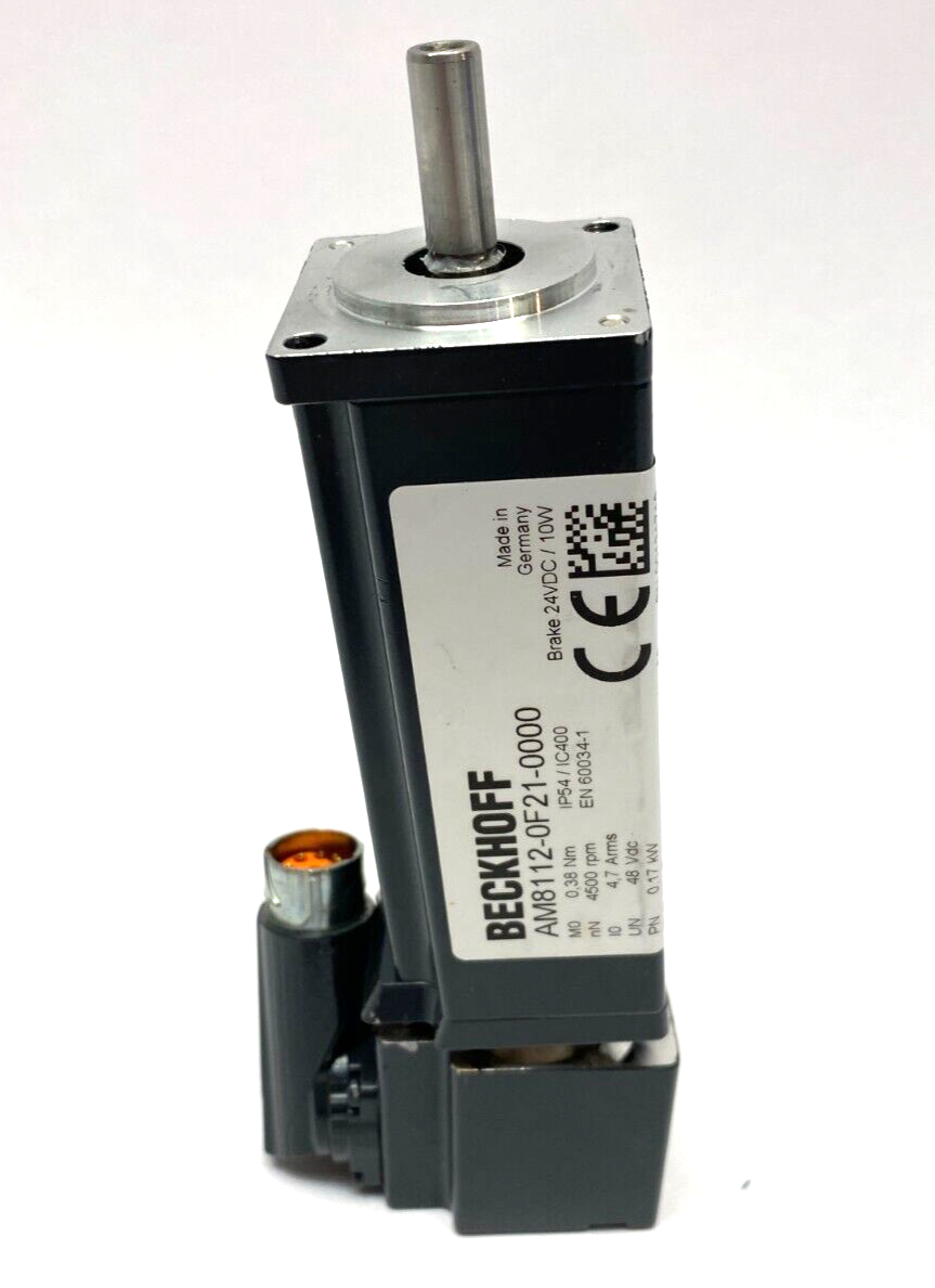 Beckhoff AM8112-0F21-0000 Servo Motor .038Nm IP54/IC400 24VDC - Maverick Industrial Sales
