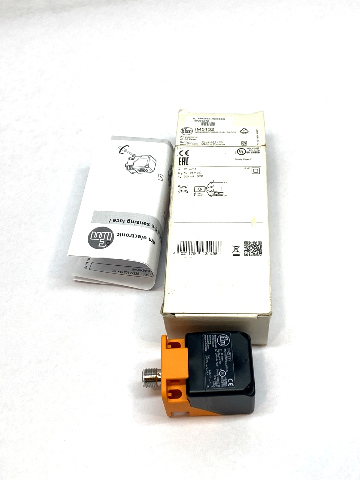 IM5132 | IFM Inductive Sensor 20mm PNP Complementary M12 IP67 - New – Open box - Maverick Industrial Sales