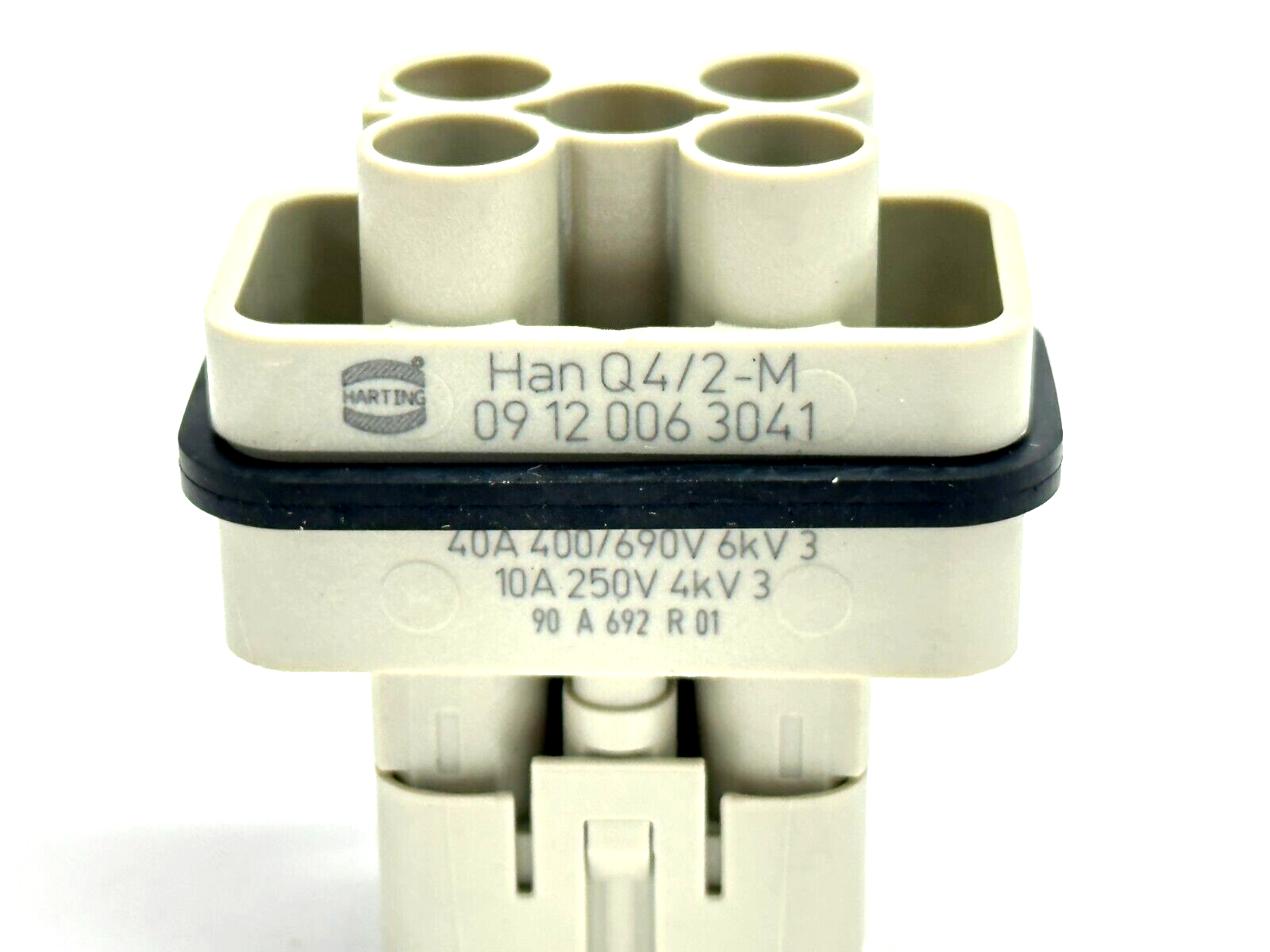 Harting 09 12 006 3041 Han Q Compact Connector 4/2 M-c - Maverick Industrial Sales