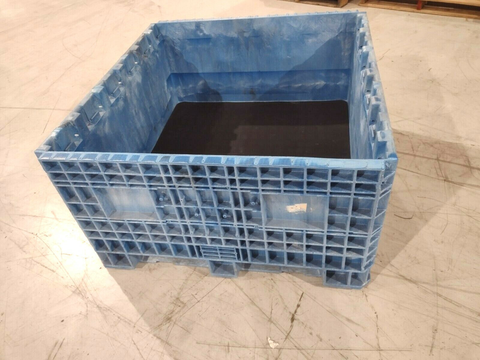 Orbis HDRS4548-24 Fixed Wall Blue Heavy-Duty BulkPak® 4845 HDR Series Crate -LID - Maverick Industrial Sales