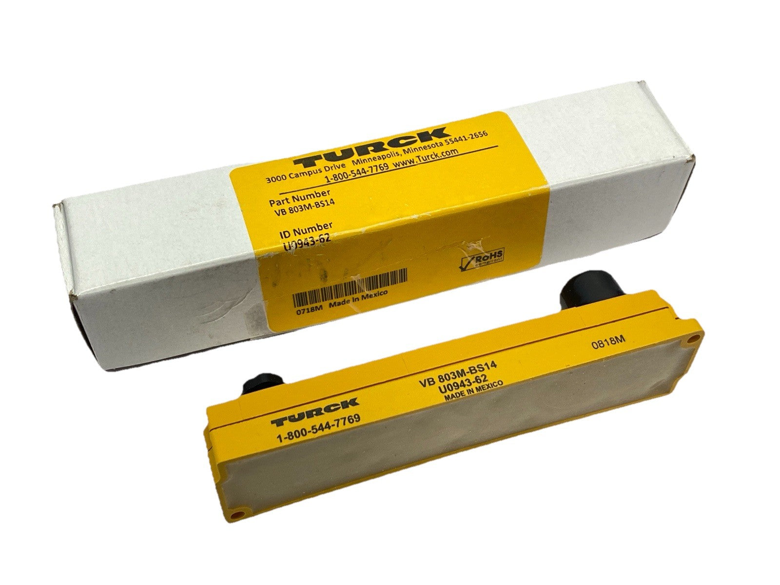 Turck VB 803M-BS14 Passive Junction Box 8-Port x M8 3-Pin U0943-62 - Maverick Industrial Sales