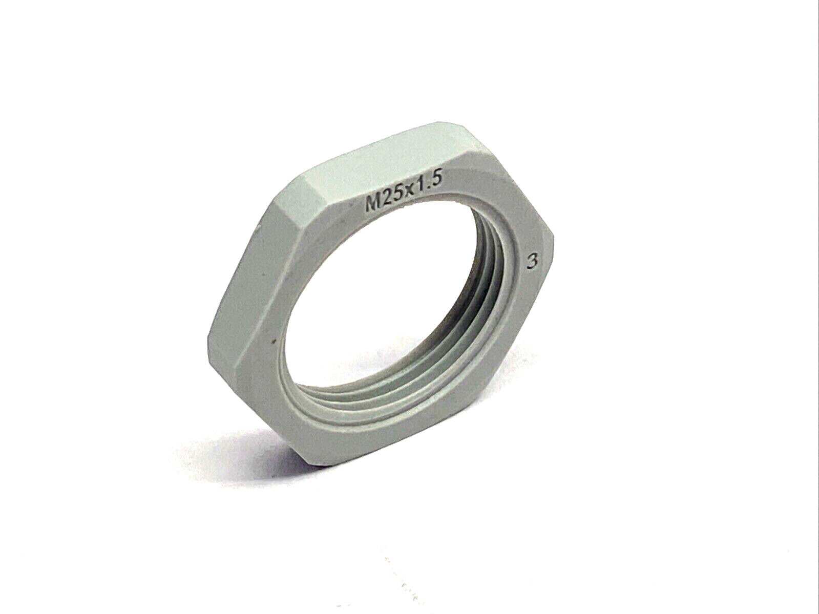 Bimed BLMN-13 Lock Nut M25x1.5, 32mm Spanner Width Light Grey Plyamide LOT OF 20 - Maverick Industrial Sales
