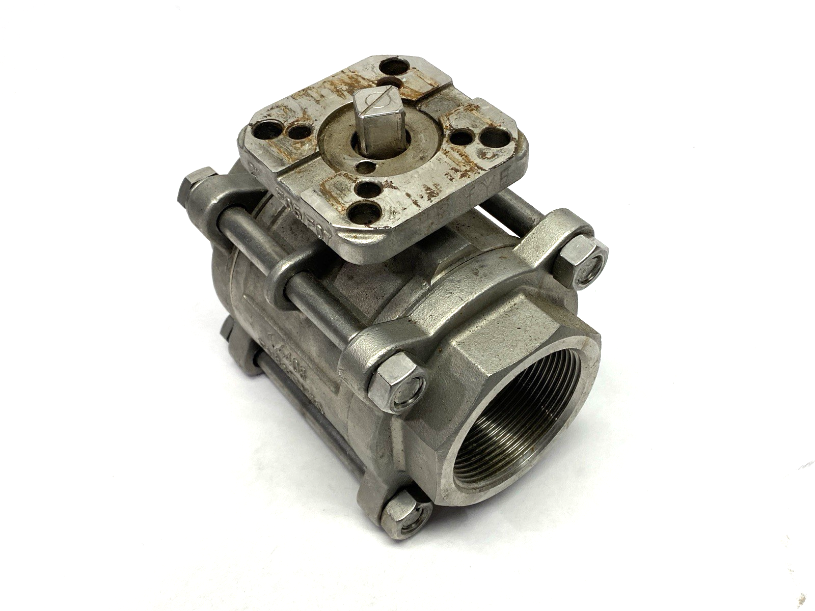Industrial Stainless Steel Ball Valve 2" 1.4408 PN63 DN50 F05/F07 - Used - Maverick Industrial Sales