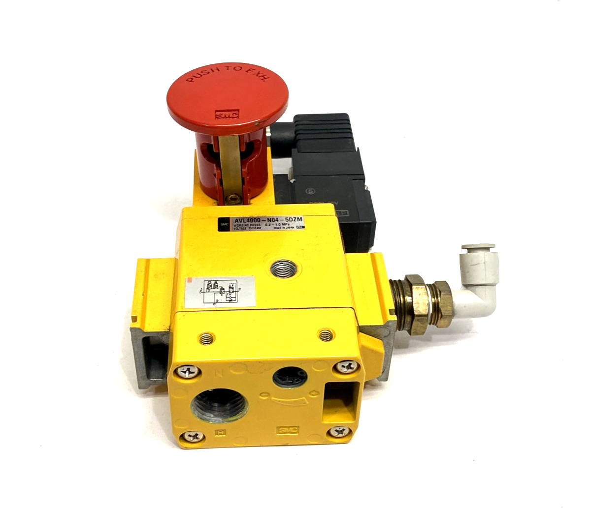 SMC AVL4000-N04-5DZM Pneumatic Soft Start Lock-Out Valve 1/2" NPT 24VDC - Maverick Industrial Sales