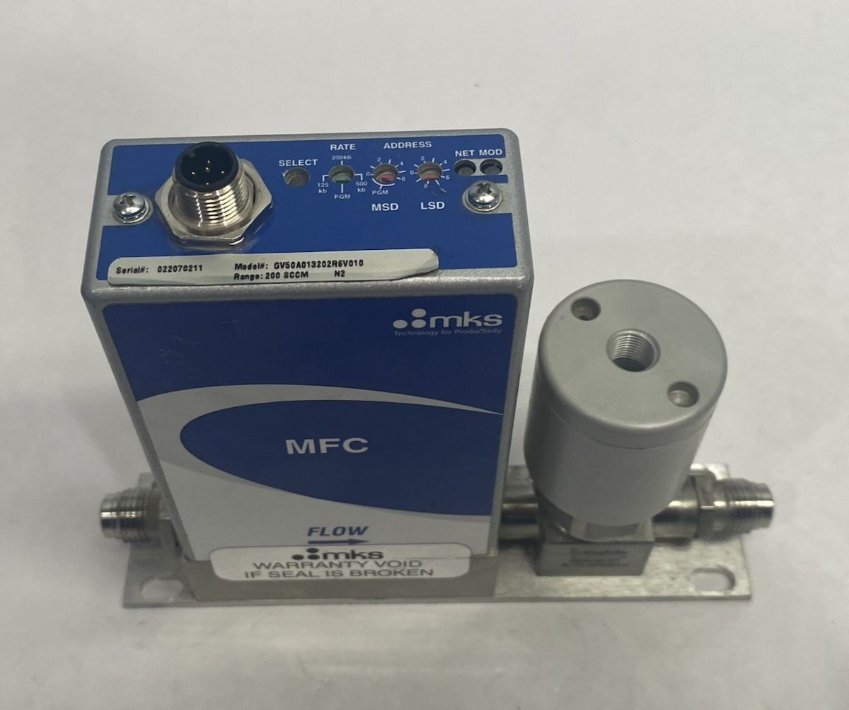 MKS Instruments GV50A013202R6V010 Sealed Mass Flow Controller 200SCCM Range - Maverick Industrial Sales