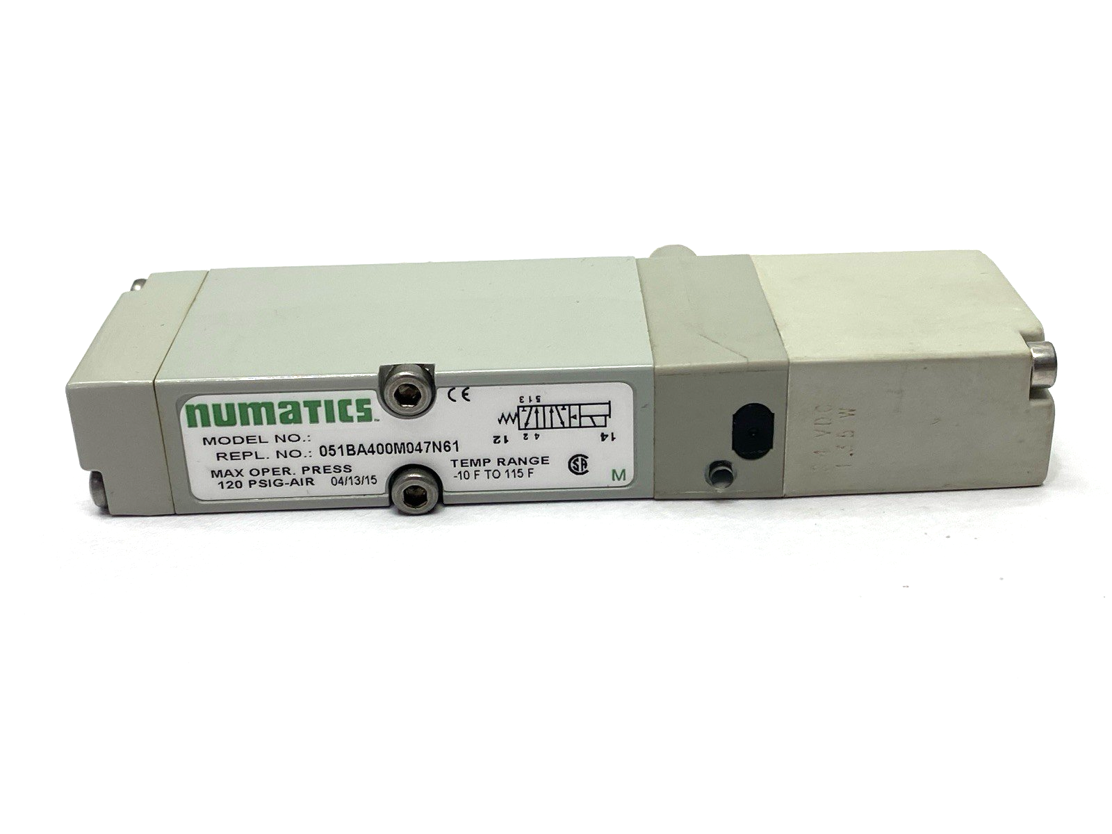 Asco Numatics 051BA400M047N61 Solenoid Valve 2 Position 24VDC - Maverick Industrial Sales