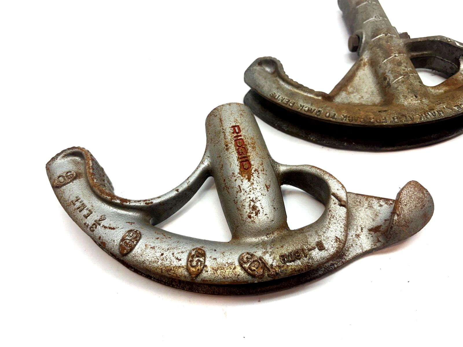 Lot of 3 Conduit Pipe Benders, Ridgid, Appleton, Steel City 525 Vintage - Maverick Industrial Sales