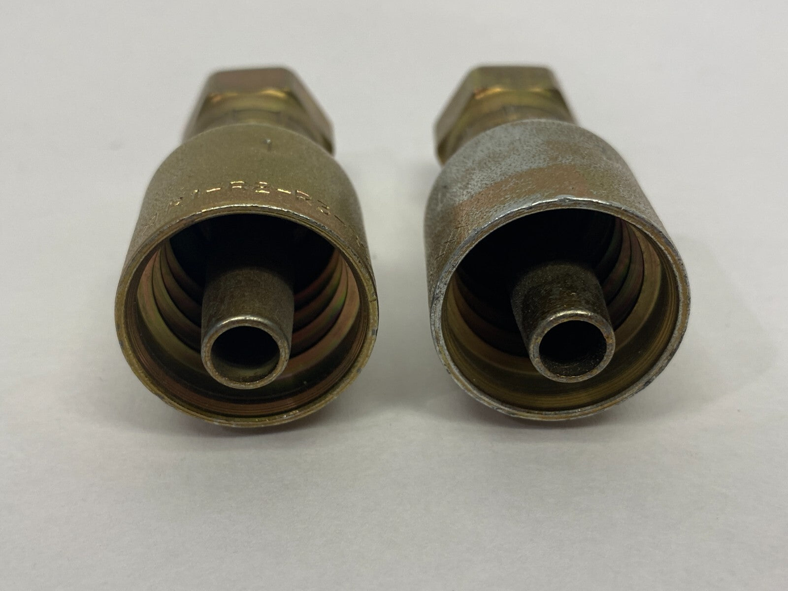 Parker 1JC43-6-6 Crimp Style Hydraulic Hose Fitting 3/8" Hose 3/8" Port LOT OF 2 - Maverick Industrial Sales