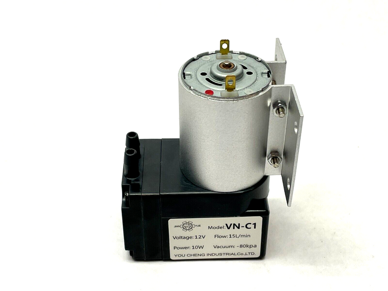 You Cheng Industrial VN-C1 Vacuum Pump 12V 10W -80kPa 15L/min - Maverick Industrial Sales