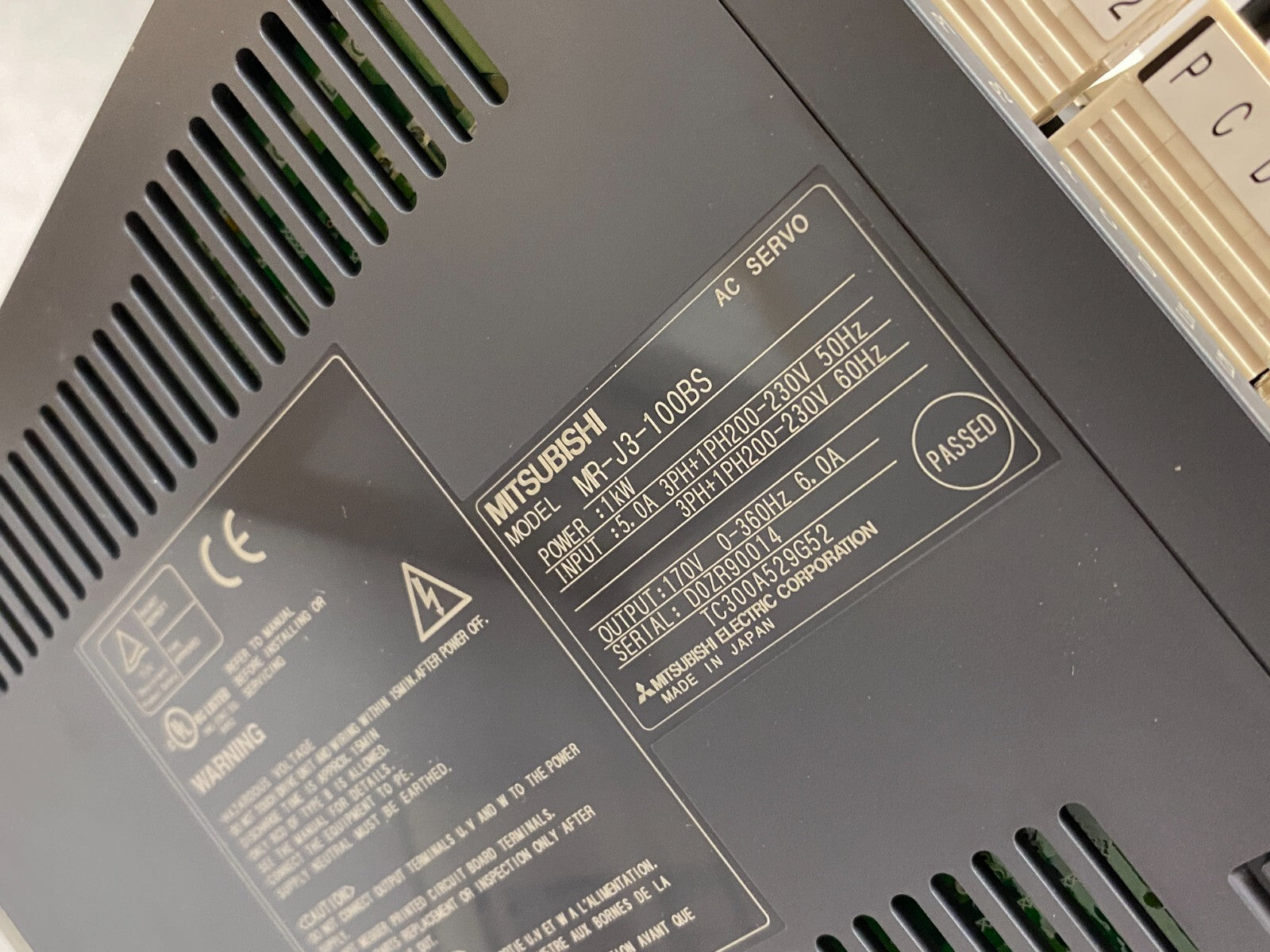 Mitsubishi MR-J3-100BS Melservo AC Servo Drive/Amplifier - Maverick Industrial Sales